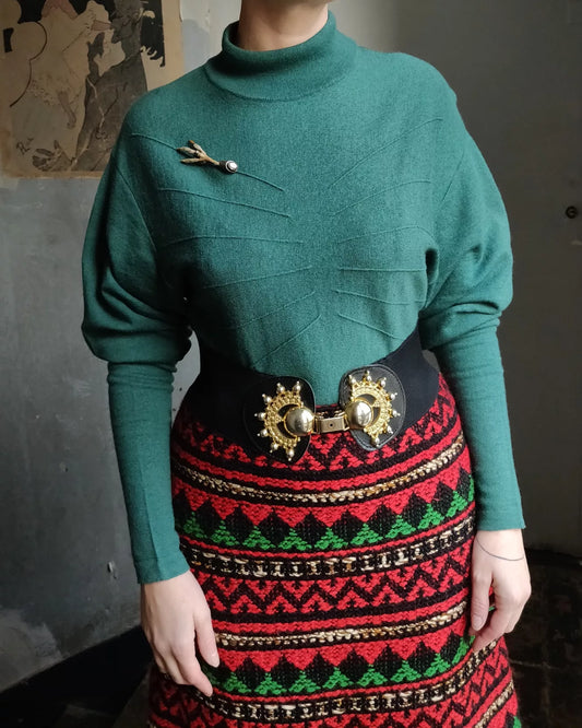 Emmanuelle Khanh Teal Pullover