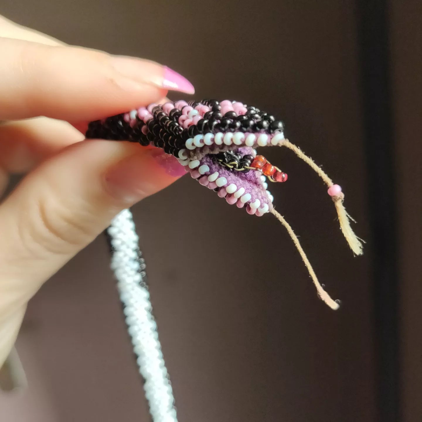 WWI/1920s/30s Bead Crochet Snake