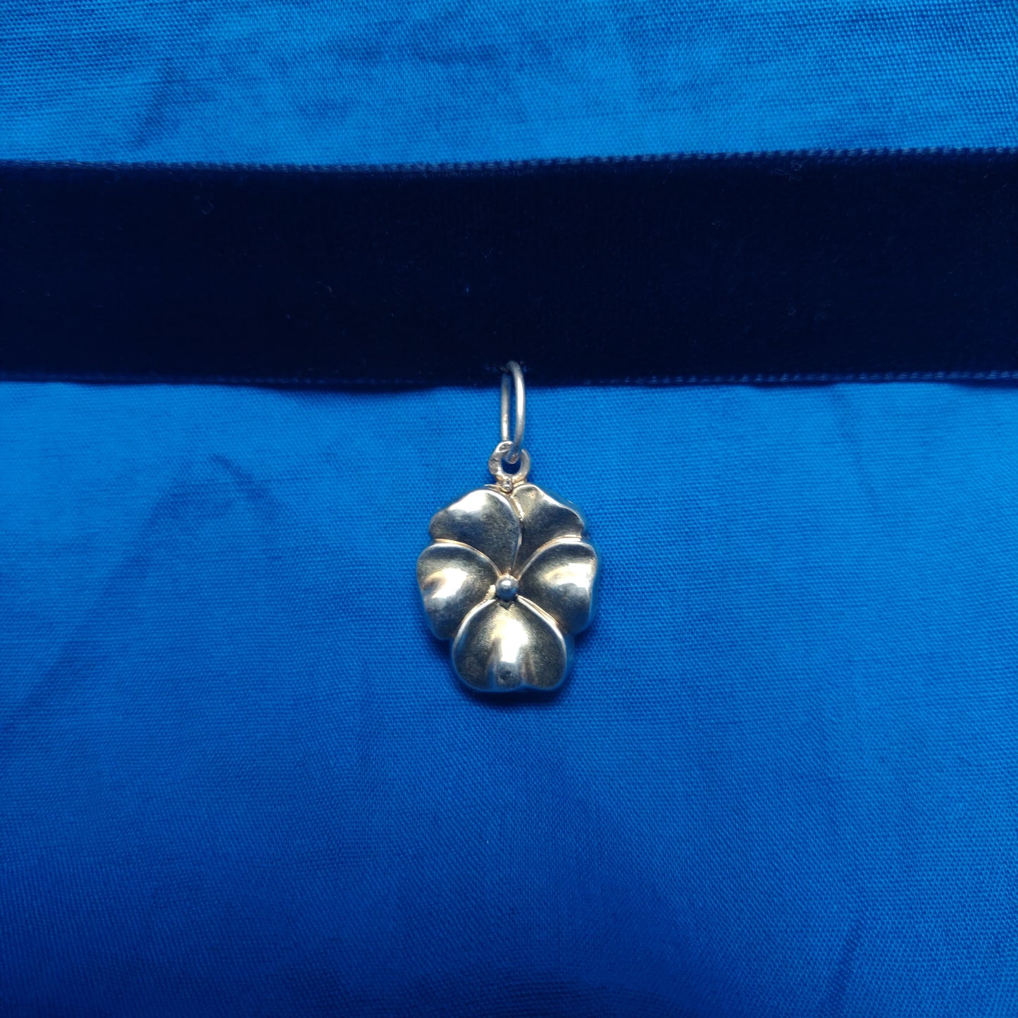 1920s Repoussé Silver Pansy Locket