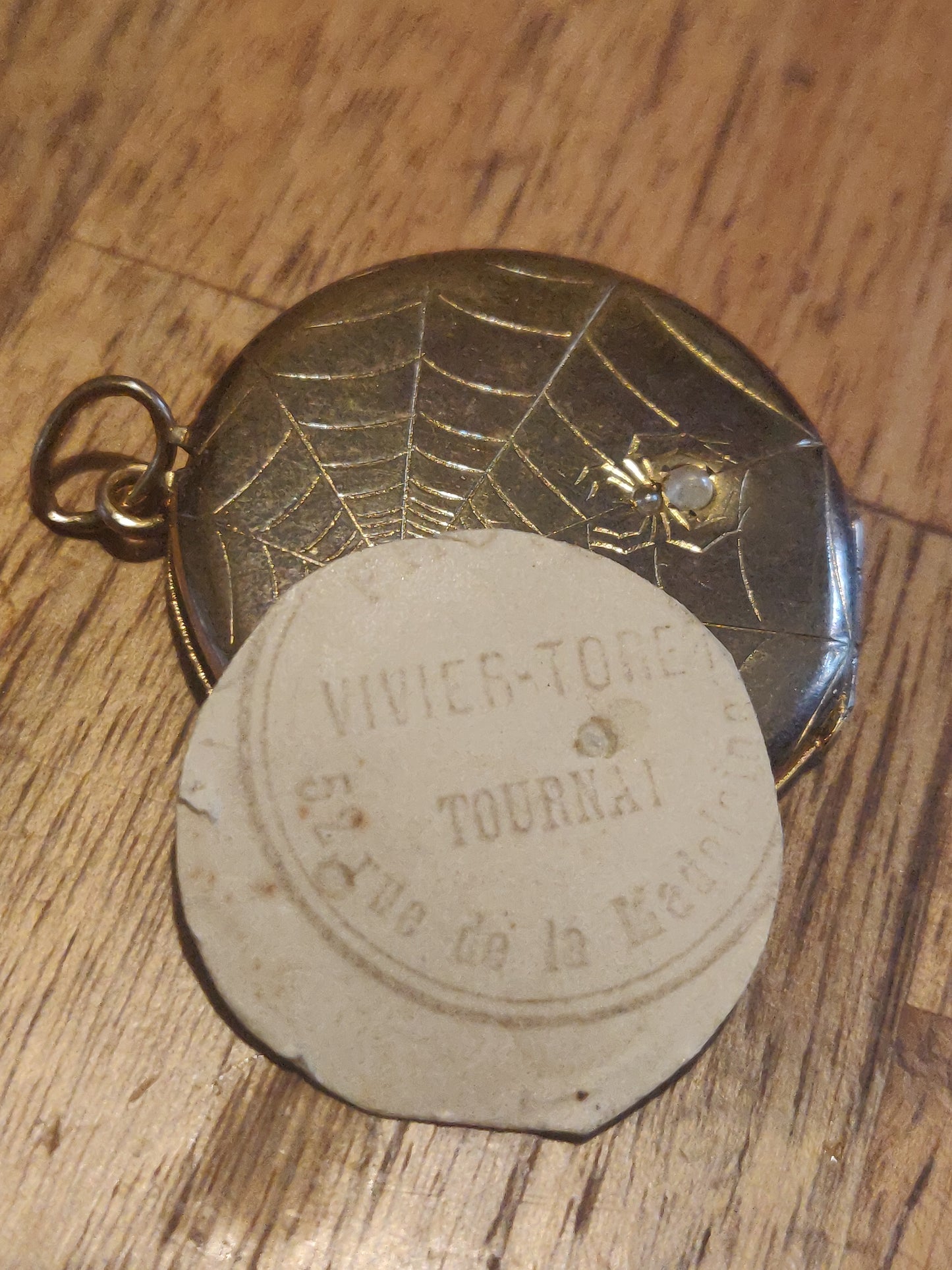 Antique Spider Web Locket