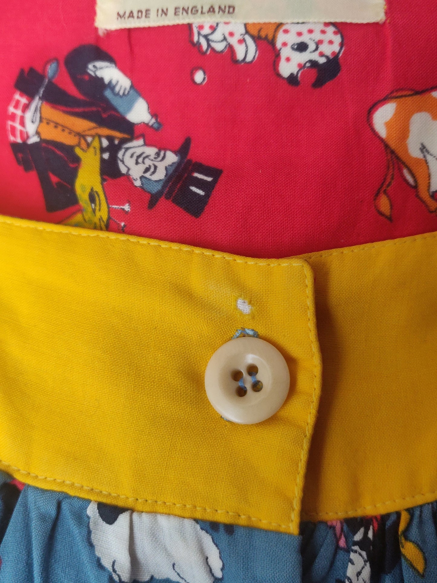 1960s Jeff Banks Novelty Print Mini Dress