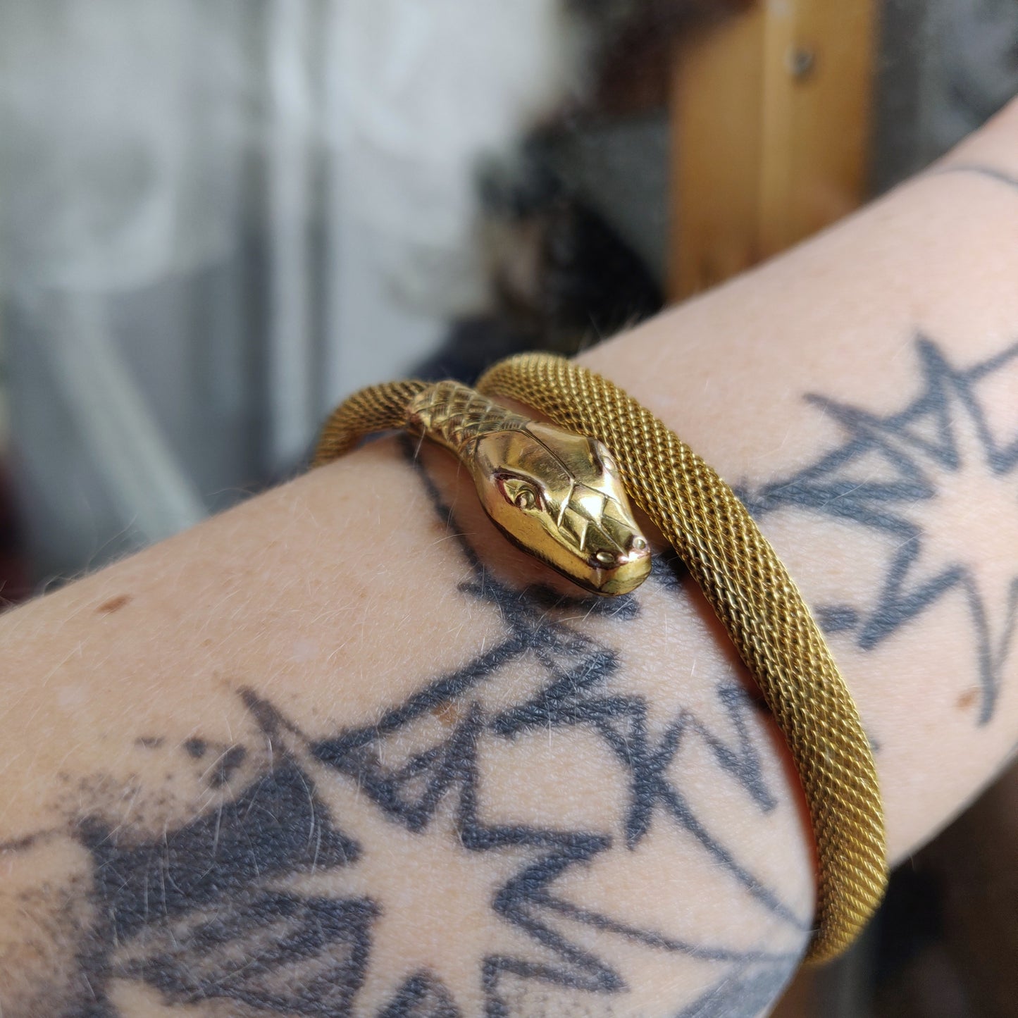 Art Déco Mesh Snake Bracelet by Rodi & Wienenberger