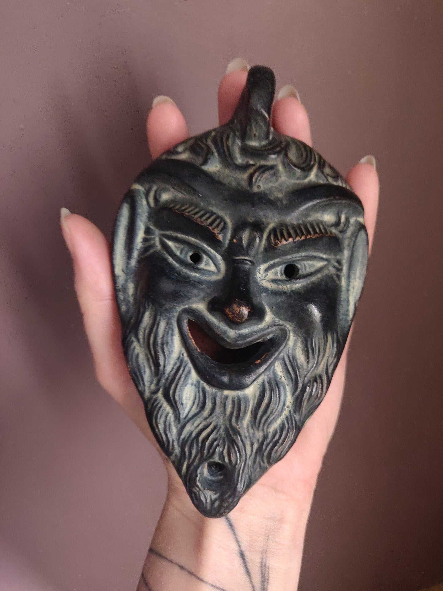 The Great God Pan Oil Lamp