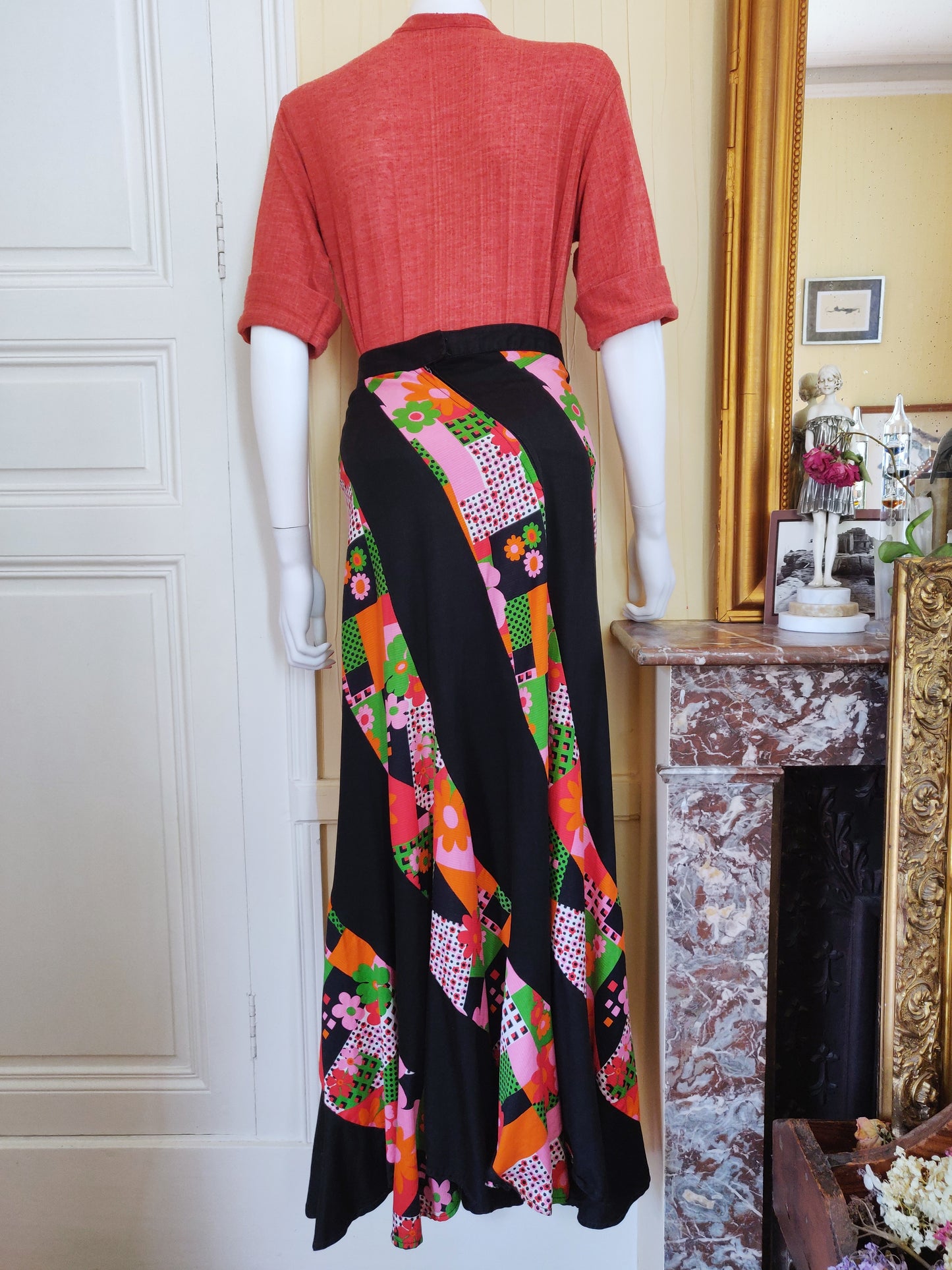 1970s Homemade Pinwheel Skirt