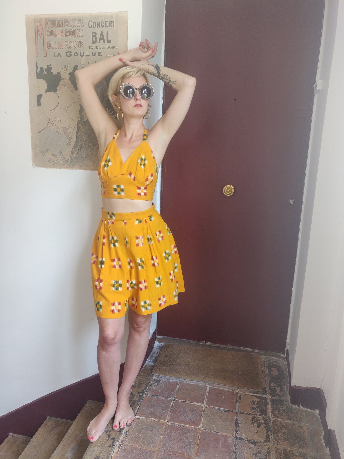 1940s / 50s-style Handmade 2-Piece Playsuit