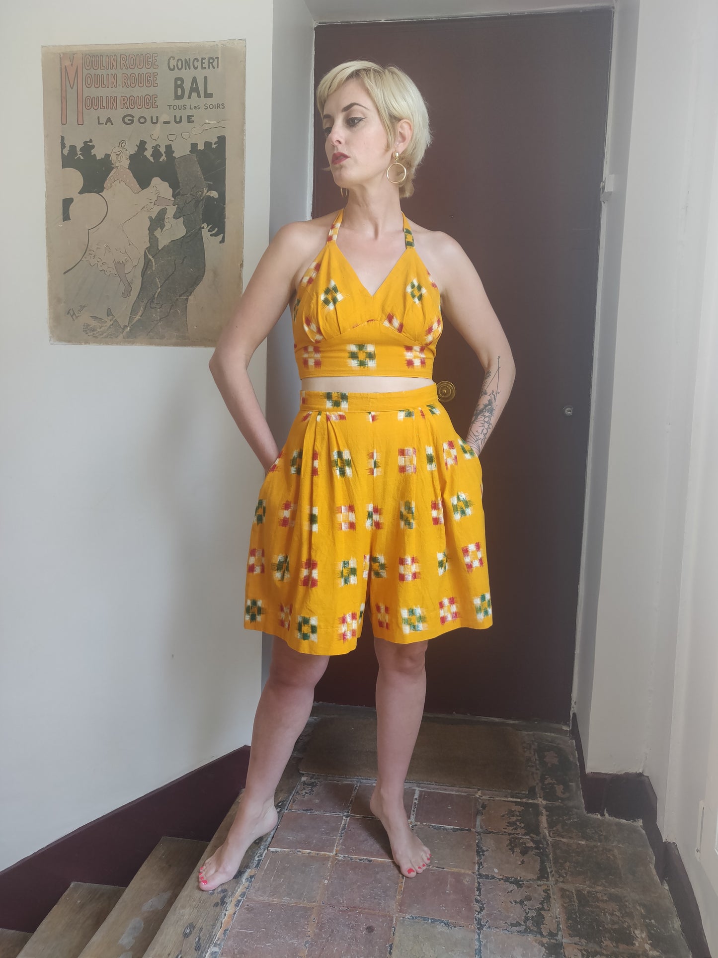 1940s / 50s-style Handmade 2-Piece Playsuit
