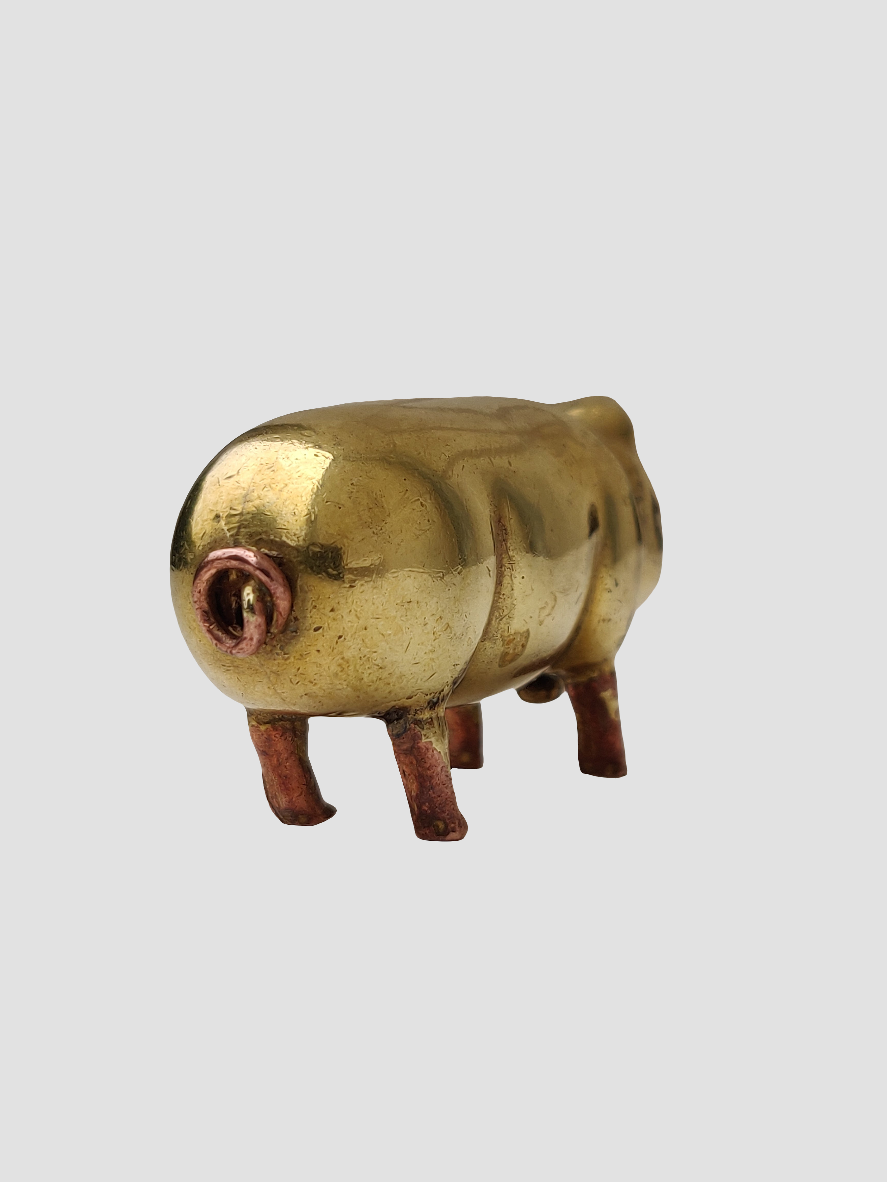 1920s Parisian Piggy Lipstick Case