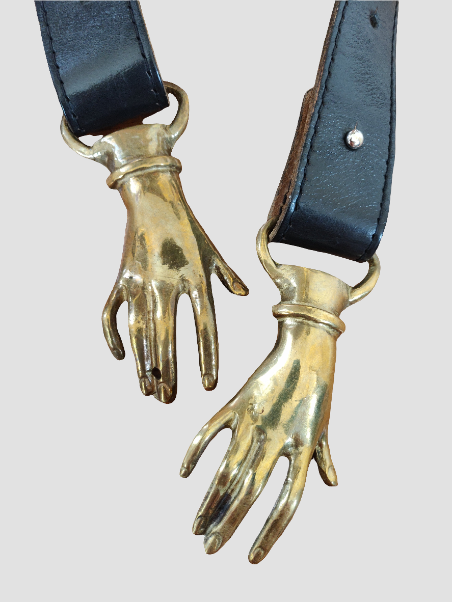 1970s Georges Mailian Clasping Hands Belt