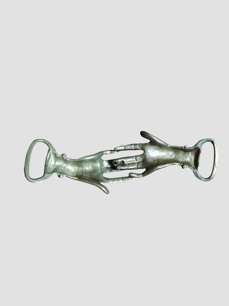 1970s Georges Mailian Clasping Hands Belt