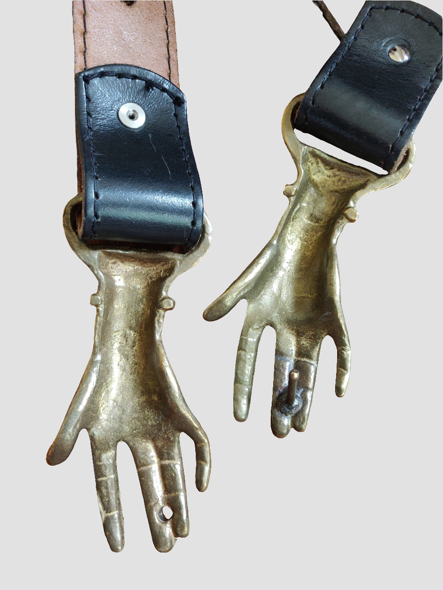 1970s Georges Mailian Clasping Hands Belt
