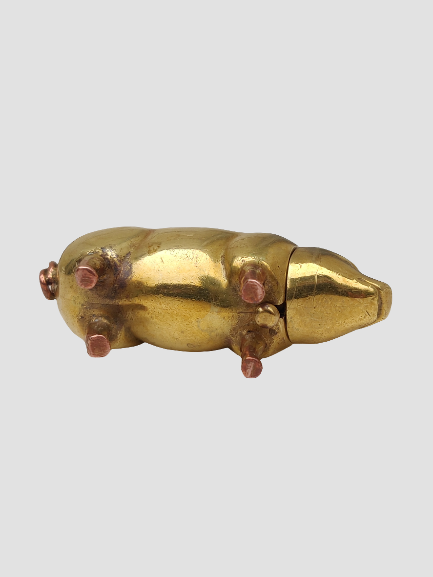 1920s Parisian Piggy Lipstick Case