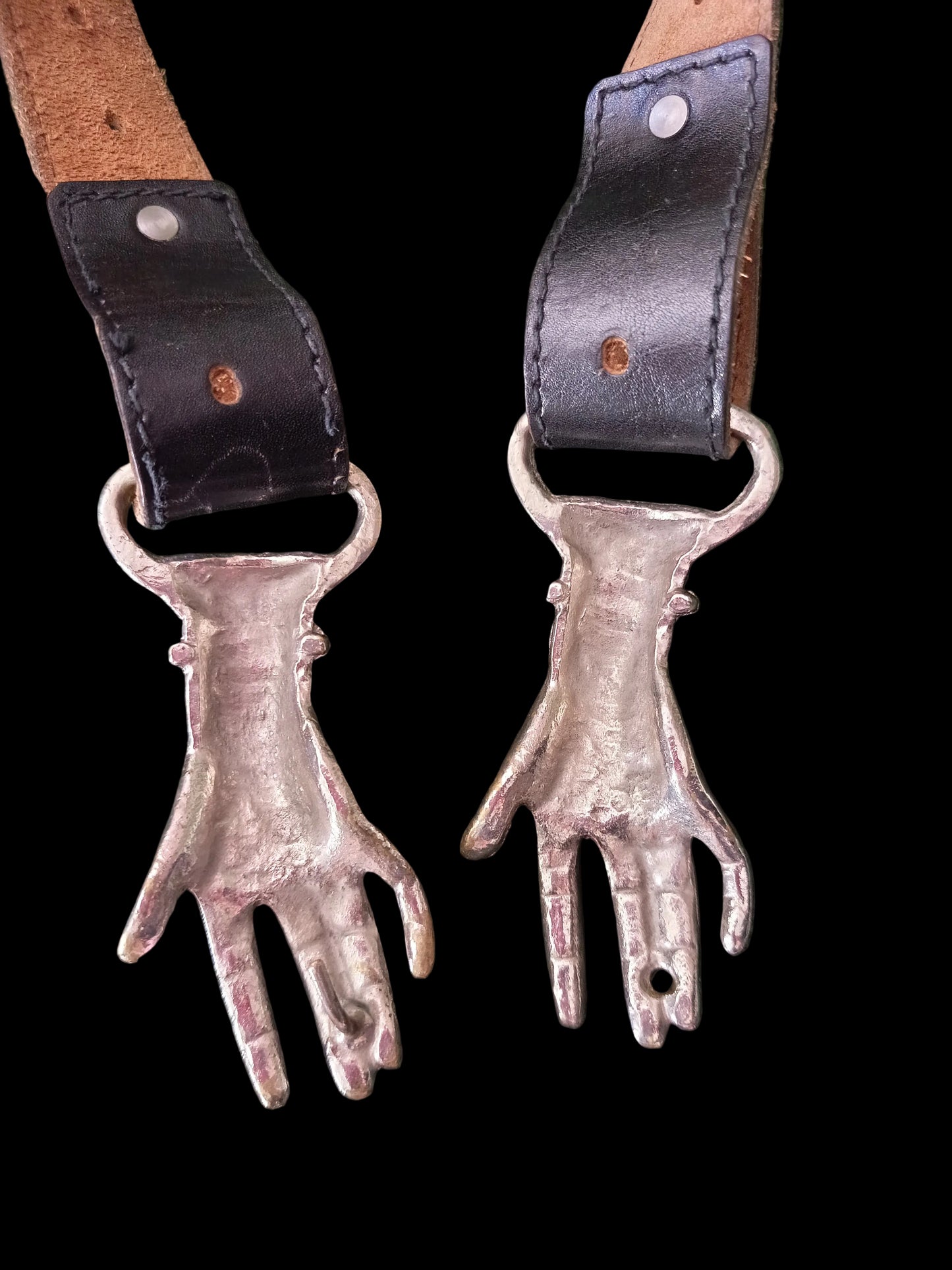 Georges Mailian Silver-tone Clasping Hands Belt