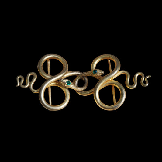 Intertwining Snakes Belt Buckle