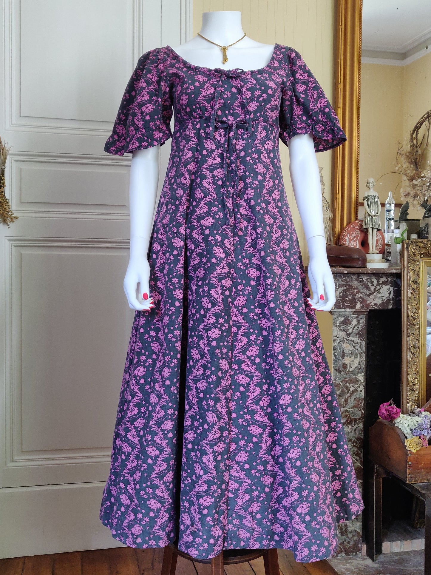 1960s/70s Laura Ashley Regency Dress