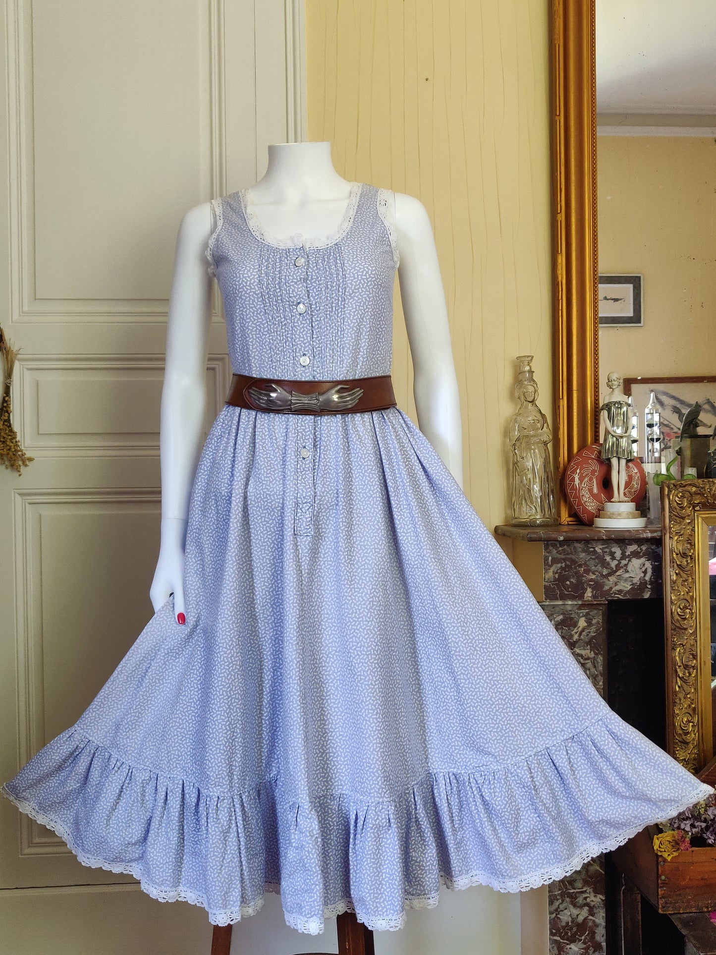 1970s Laura Ashley Sun Dress