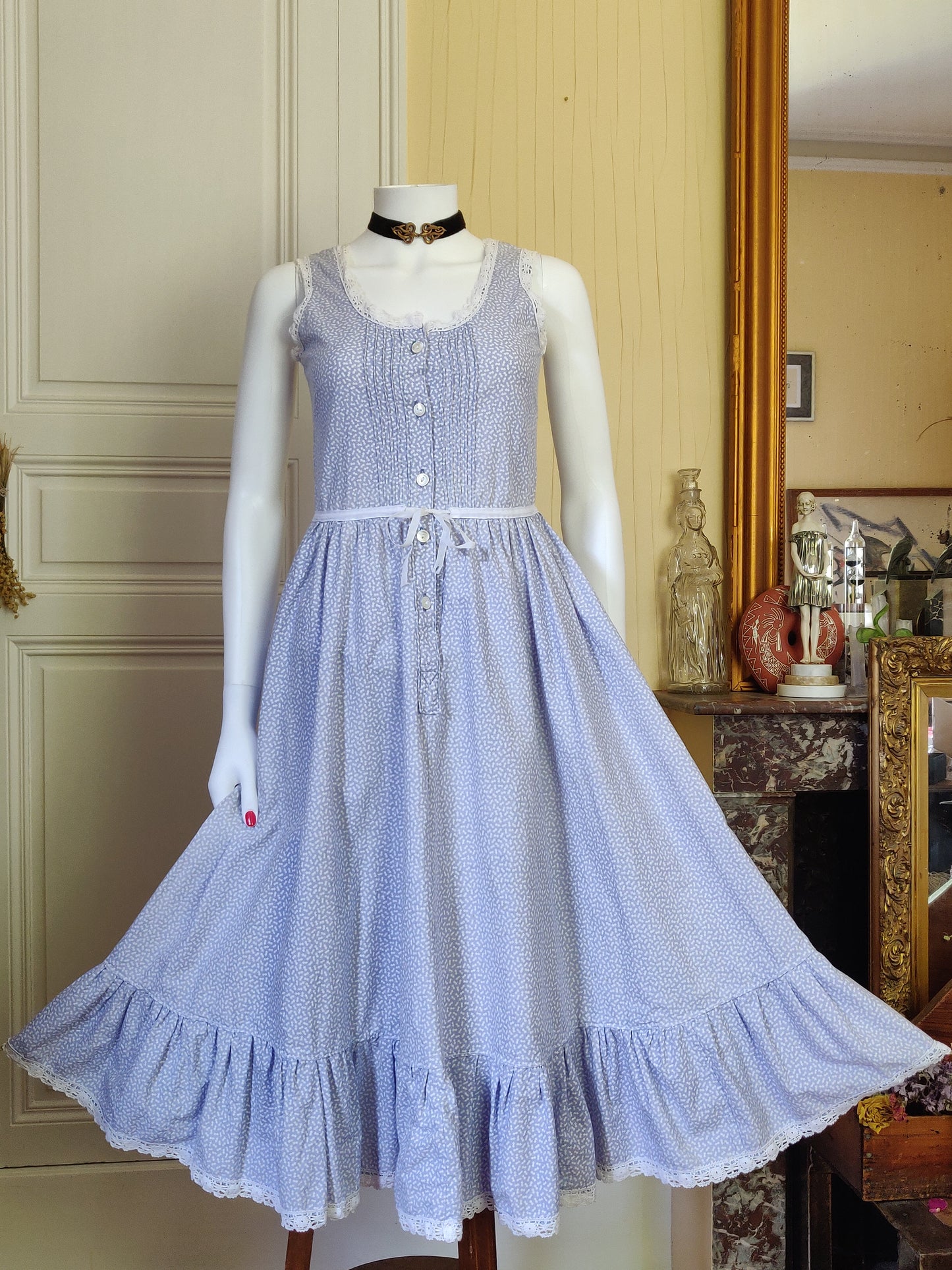 1970s Laura Ashley Sun Dress
