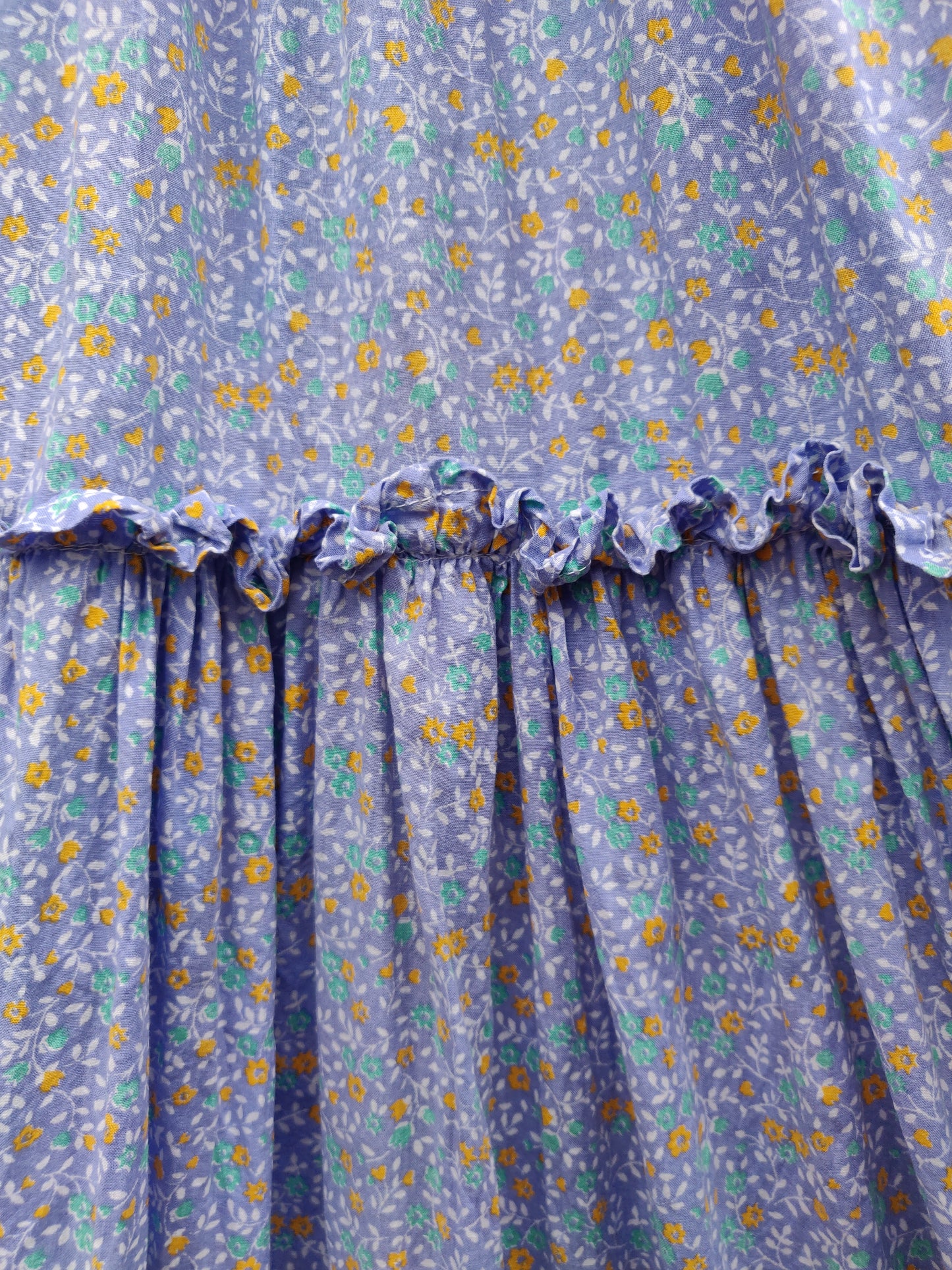Laura Ashley Light Blue Calico Dress