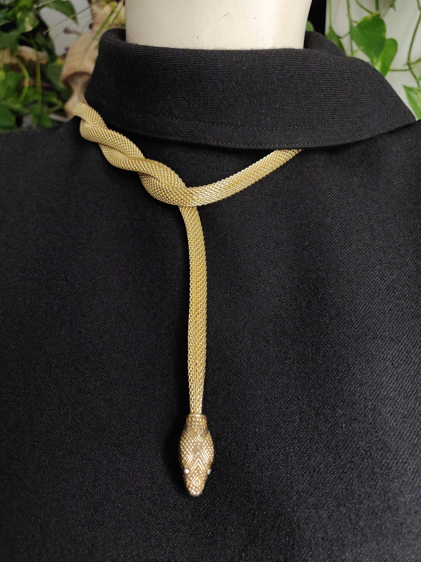 1970s / 80s Mesh Snake Belt - large head