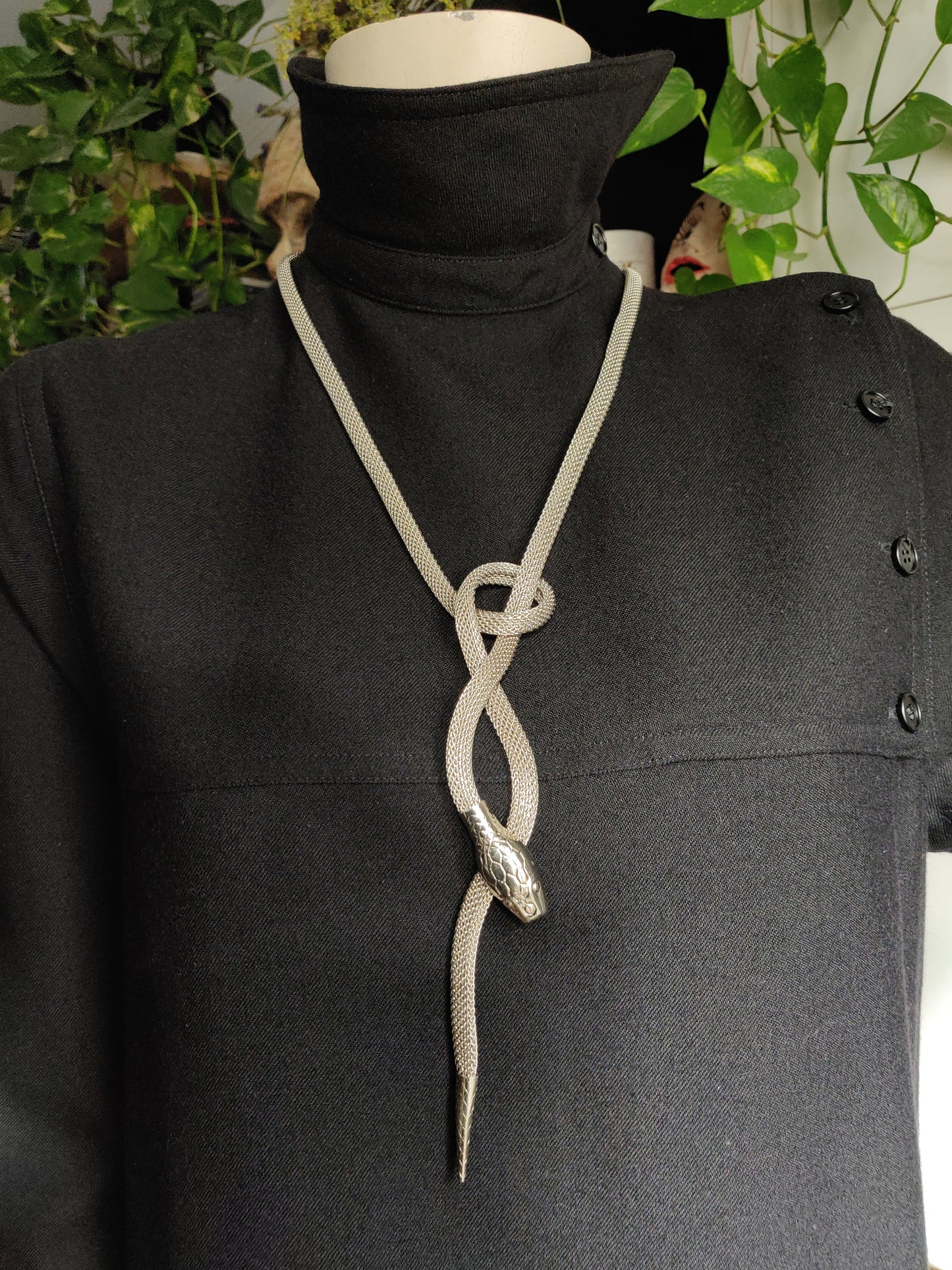 1970s / 80s Mesh Snake Belt - large head