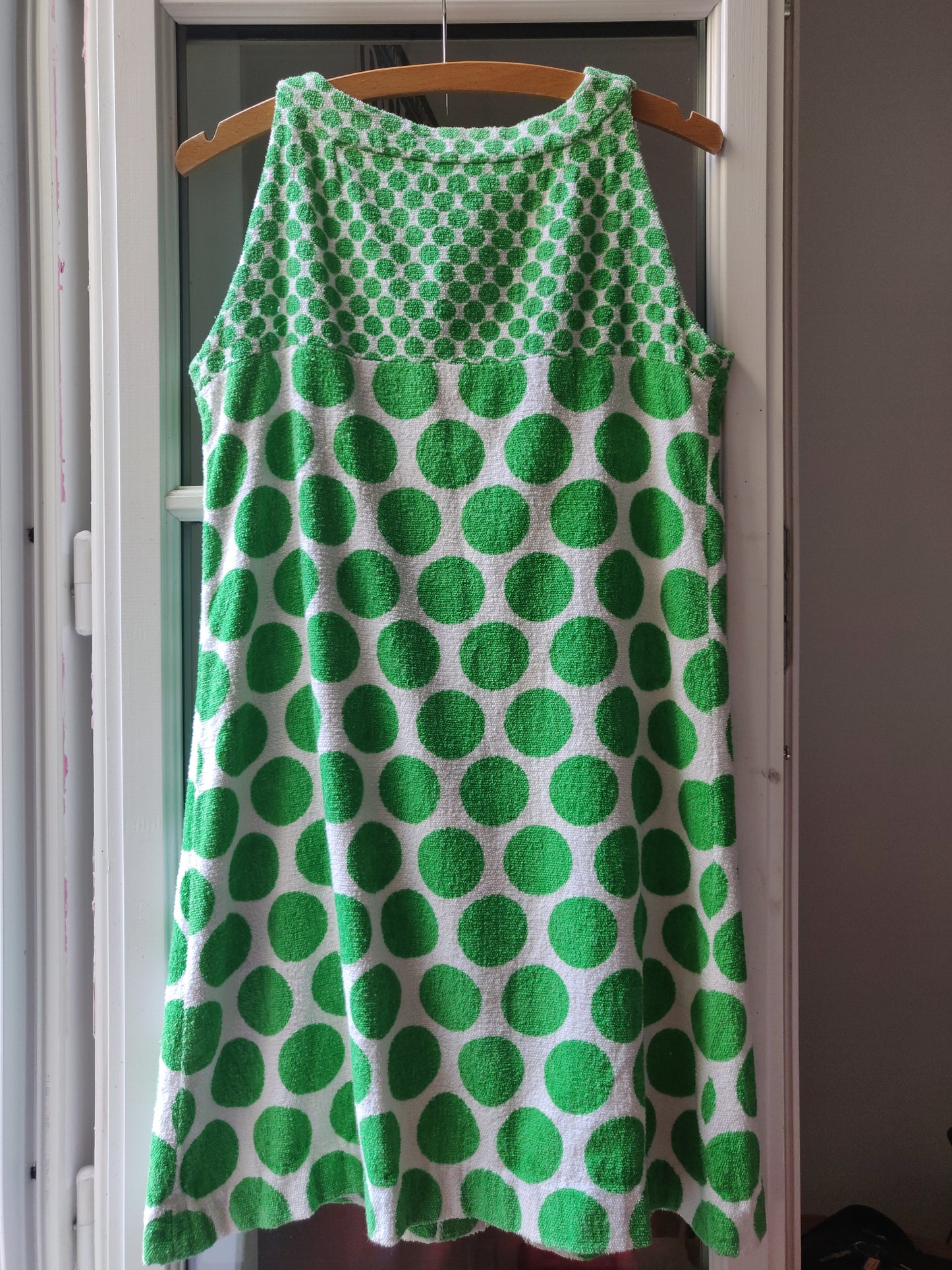 1960s French Beach Cover Up Dress