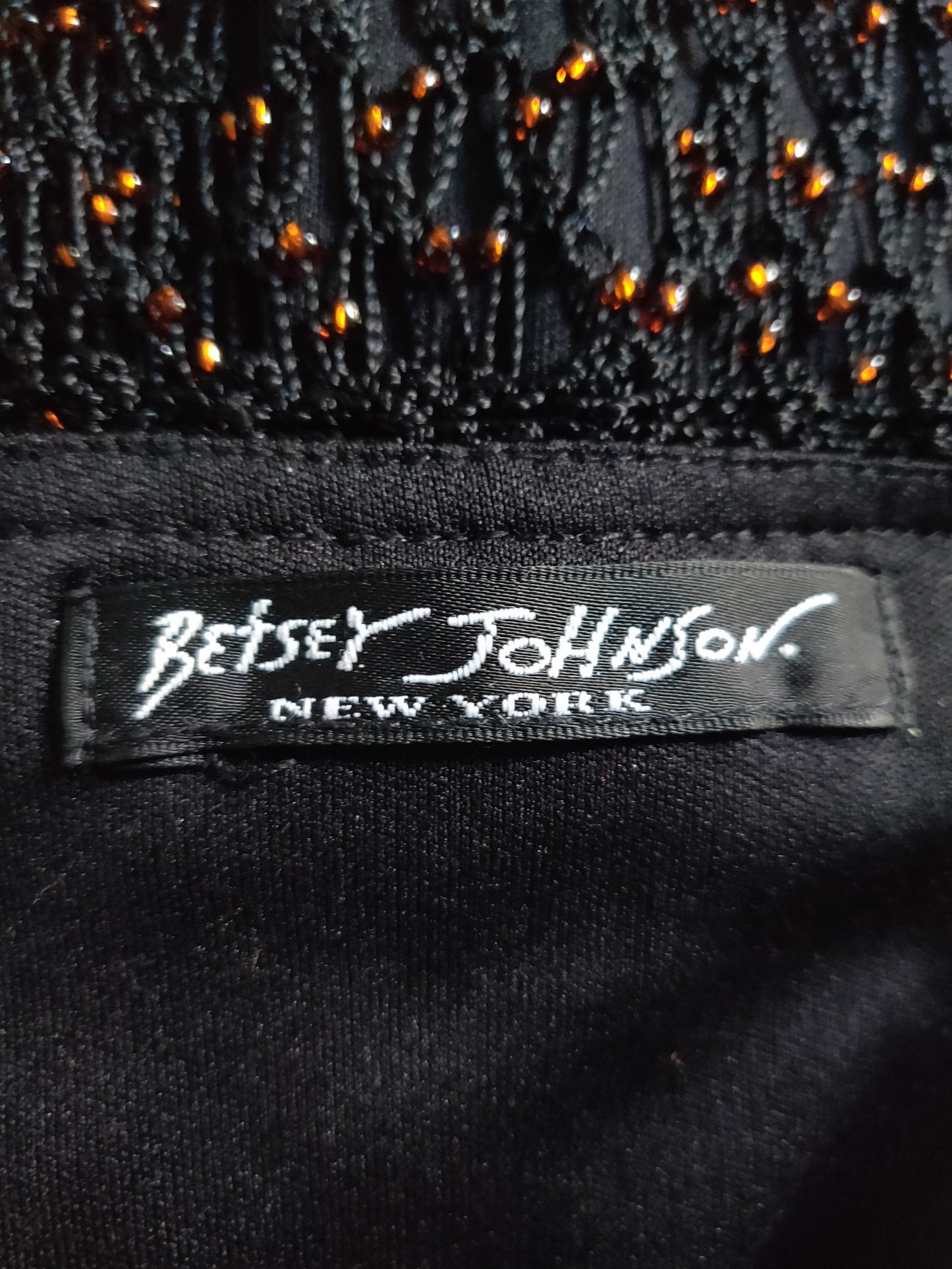 1990s Betsey Johnson Beaded Net Dress