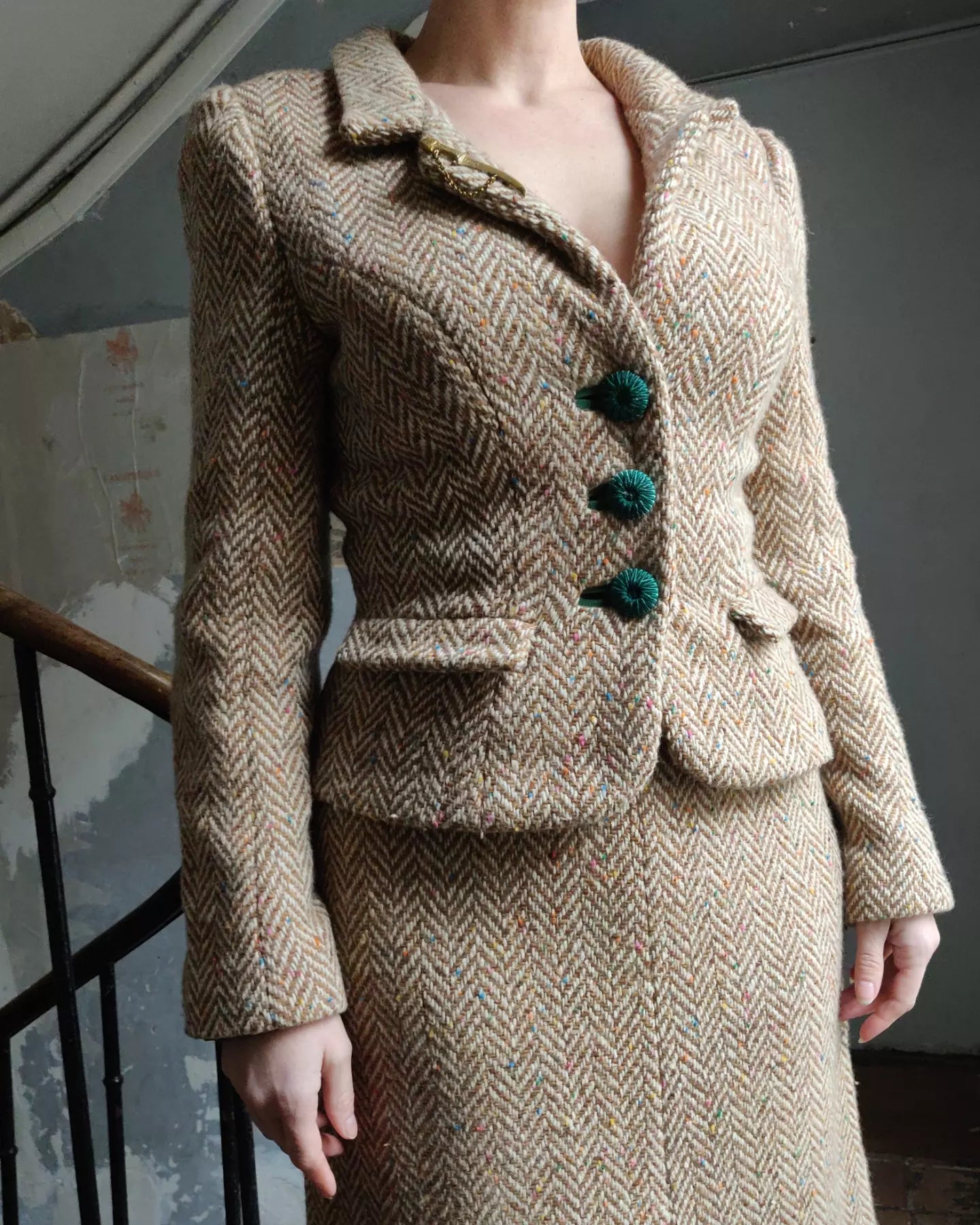 1940s-Style Hand Made Skirt Suit
