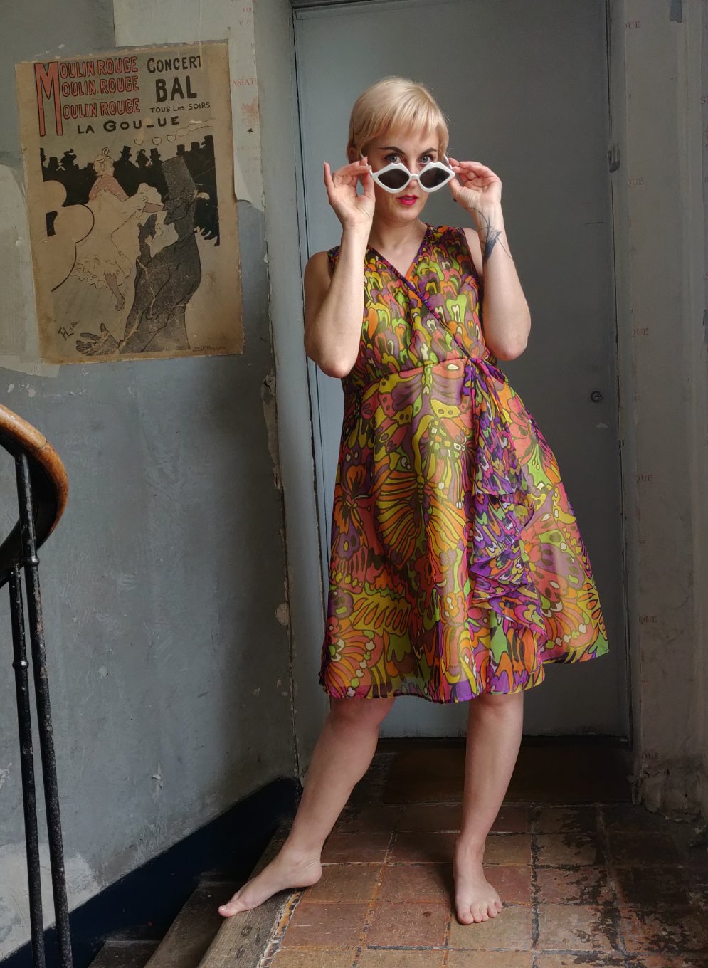 1960s Janice Wainwright for Simon Massey Summer Dress