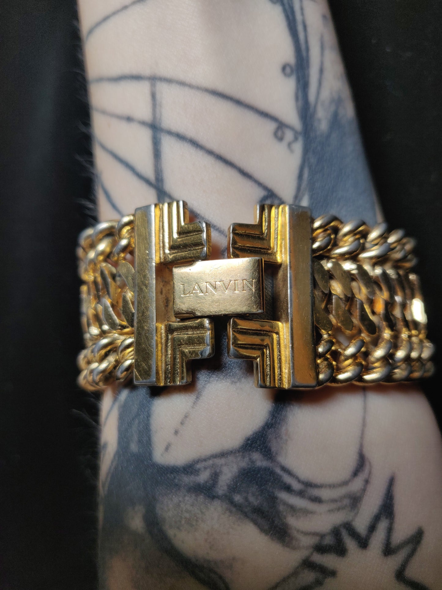 1970s/80s Lanvin Gold-tone Chain Bracelet