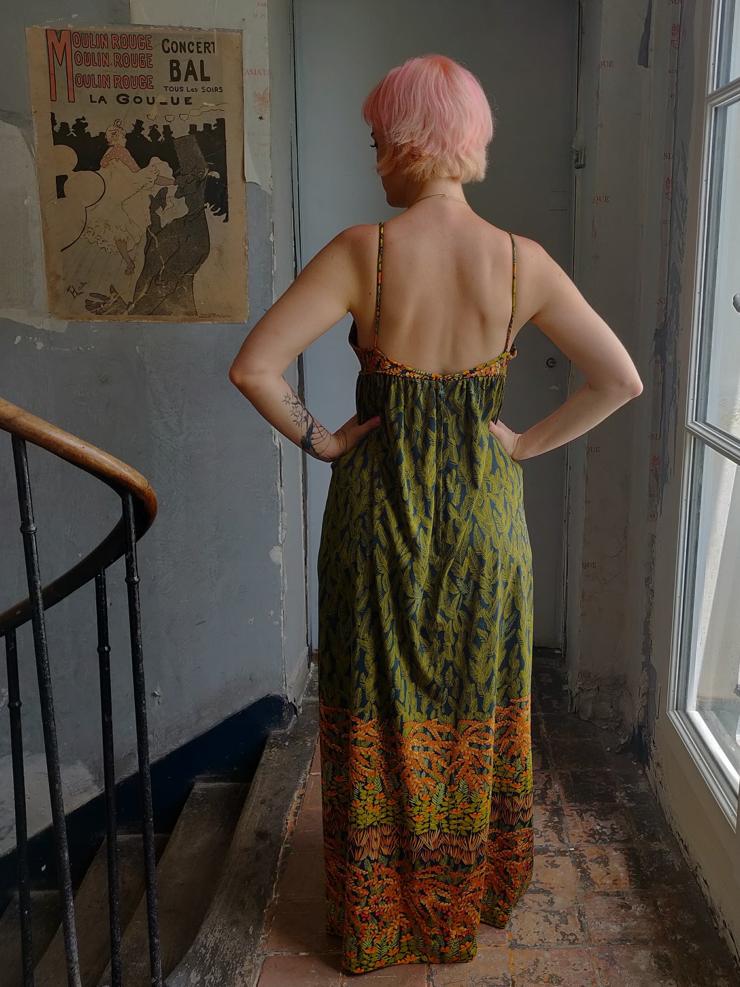 1970s Jean Varon Summer Dress