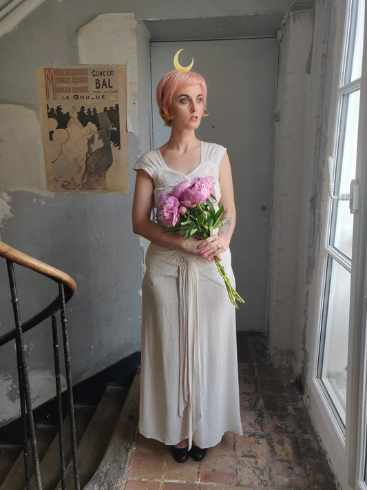 Circa 1929 Formal Art Deco Dress