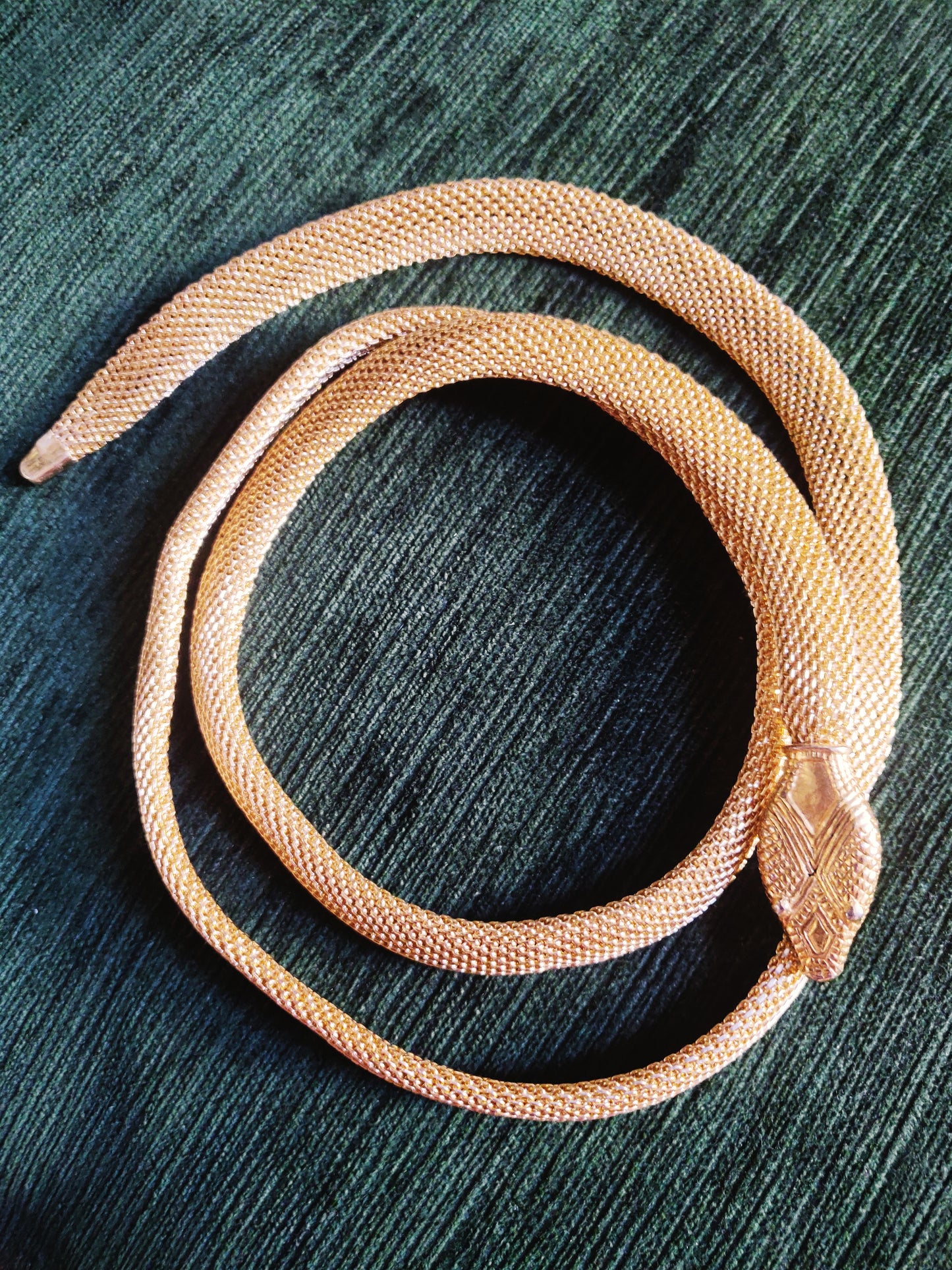 1970s / 80s Mesh Snake Belt - large head
