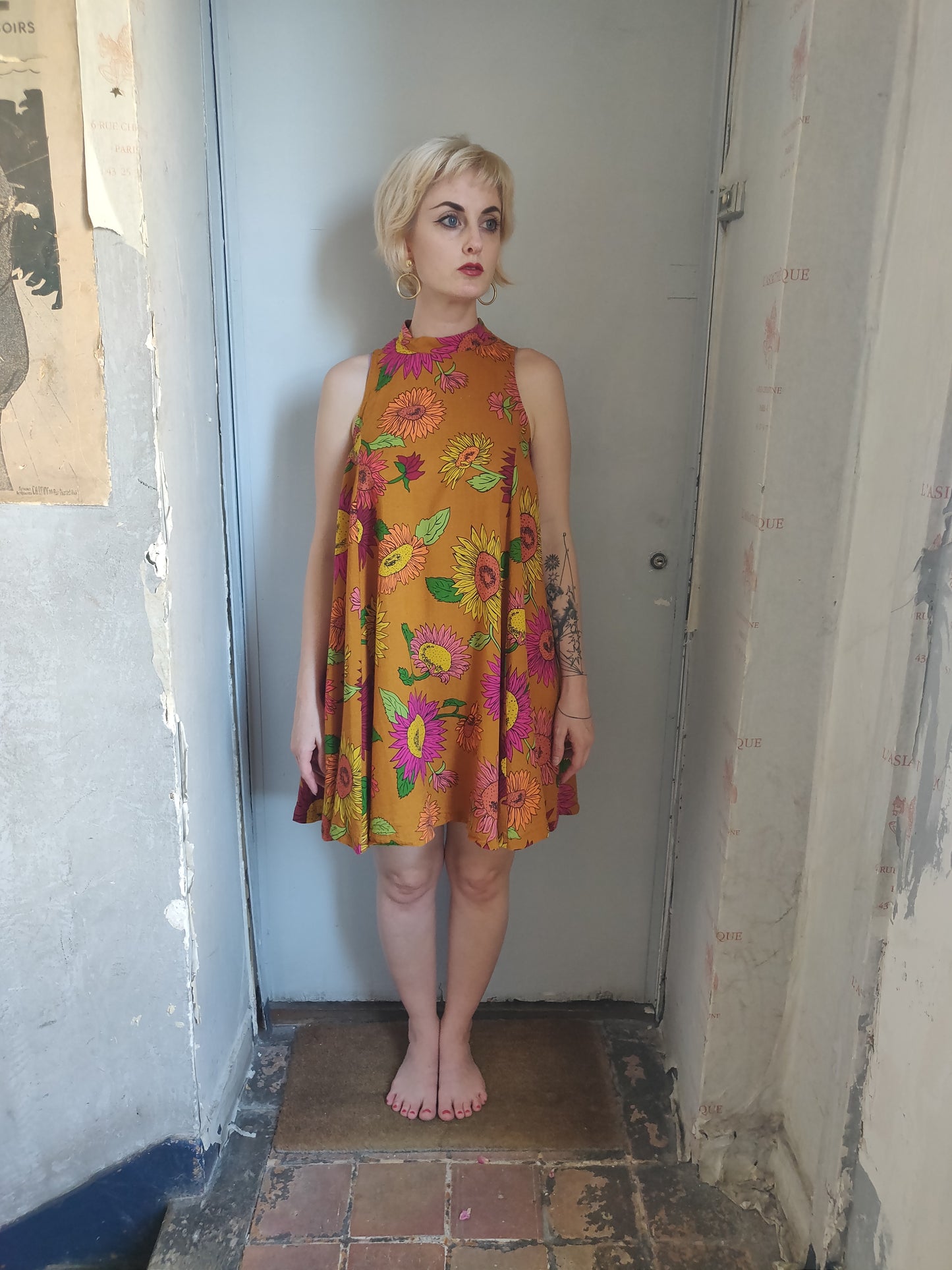 '90s Betsey Johnson Sunflower Summer Dress