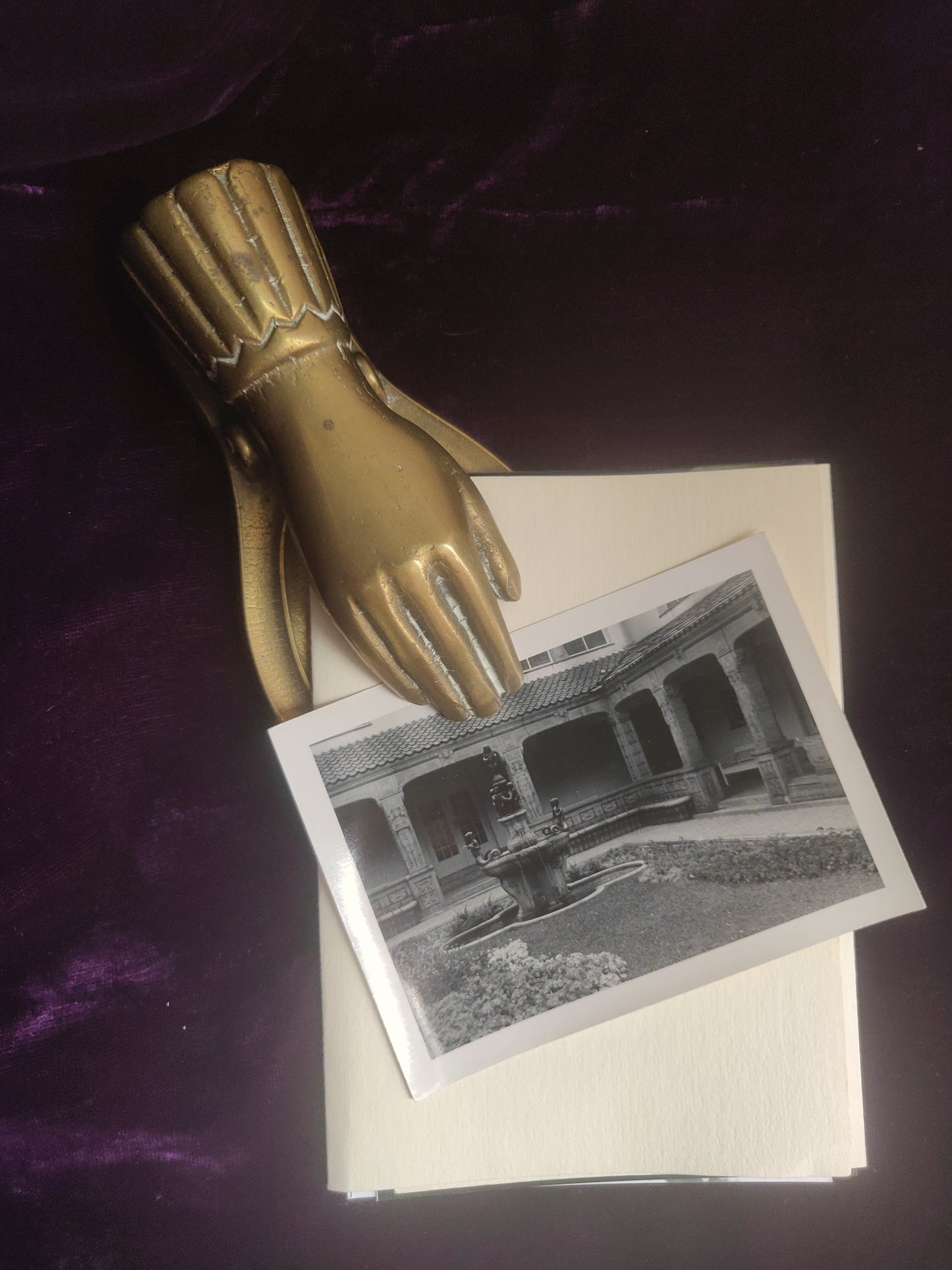 Cuffed "Victorian" Hand Paperweight Clip