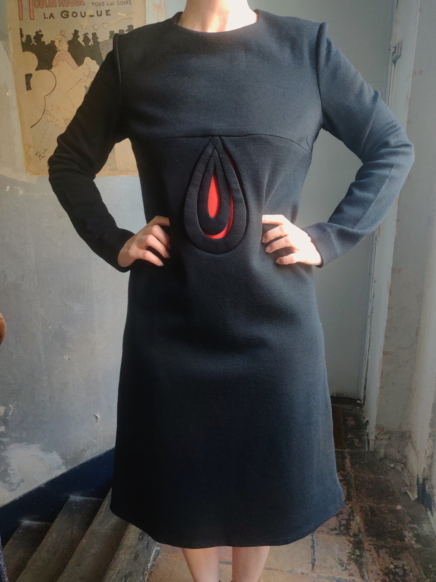 1960s Pierre Cardin Space Age Cut Out Dress