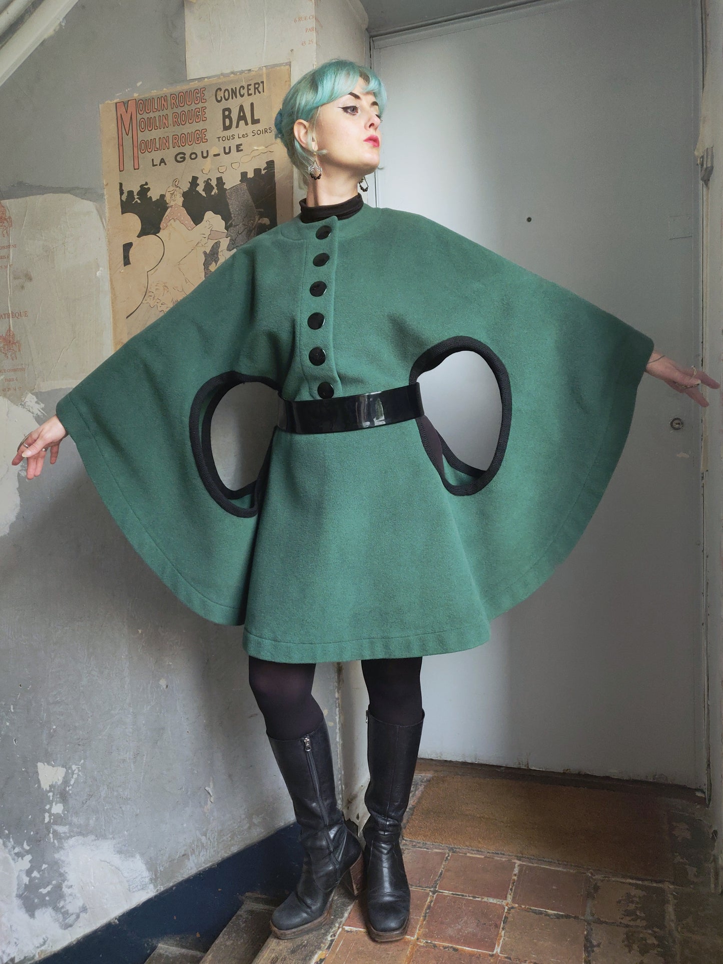 1971 Pierre Cardin Runway/Documented Space Age Cape