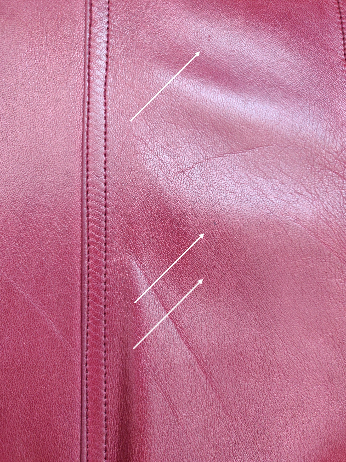 1970s Lanvin Red Leather and Suede Coat