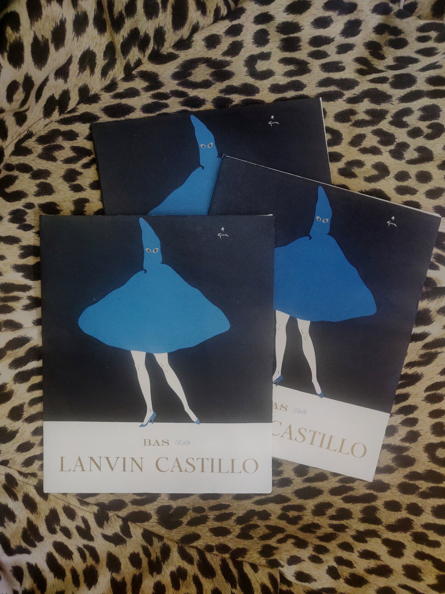 1950s Deadstock Lanvin Castillo Stockings with René Gruau Artwork Packaging
