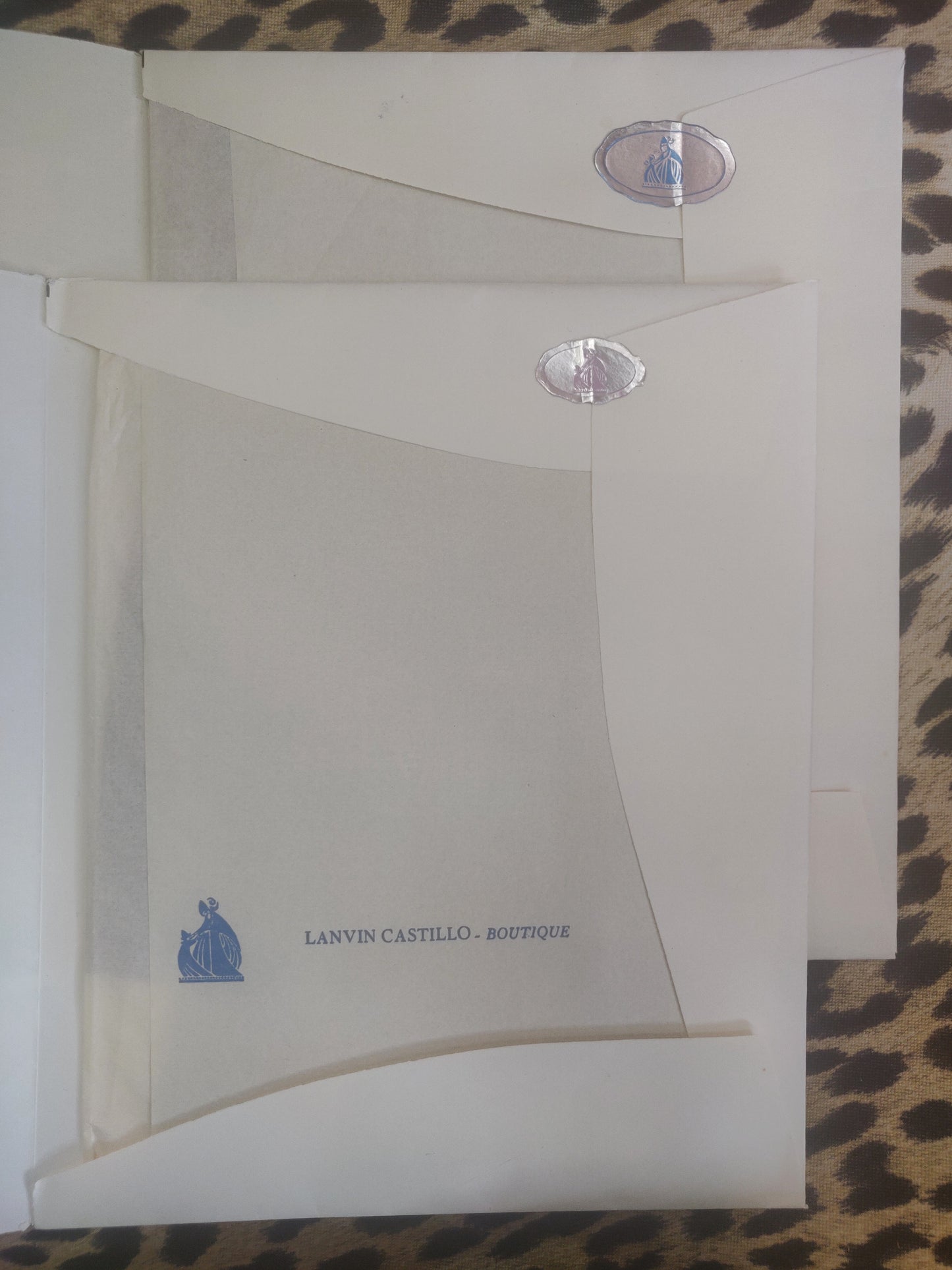 1950s Deadstock Lanvin Castillo Stockings with René Gruau Artwork Packaging