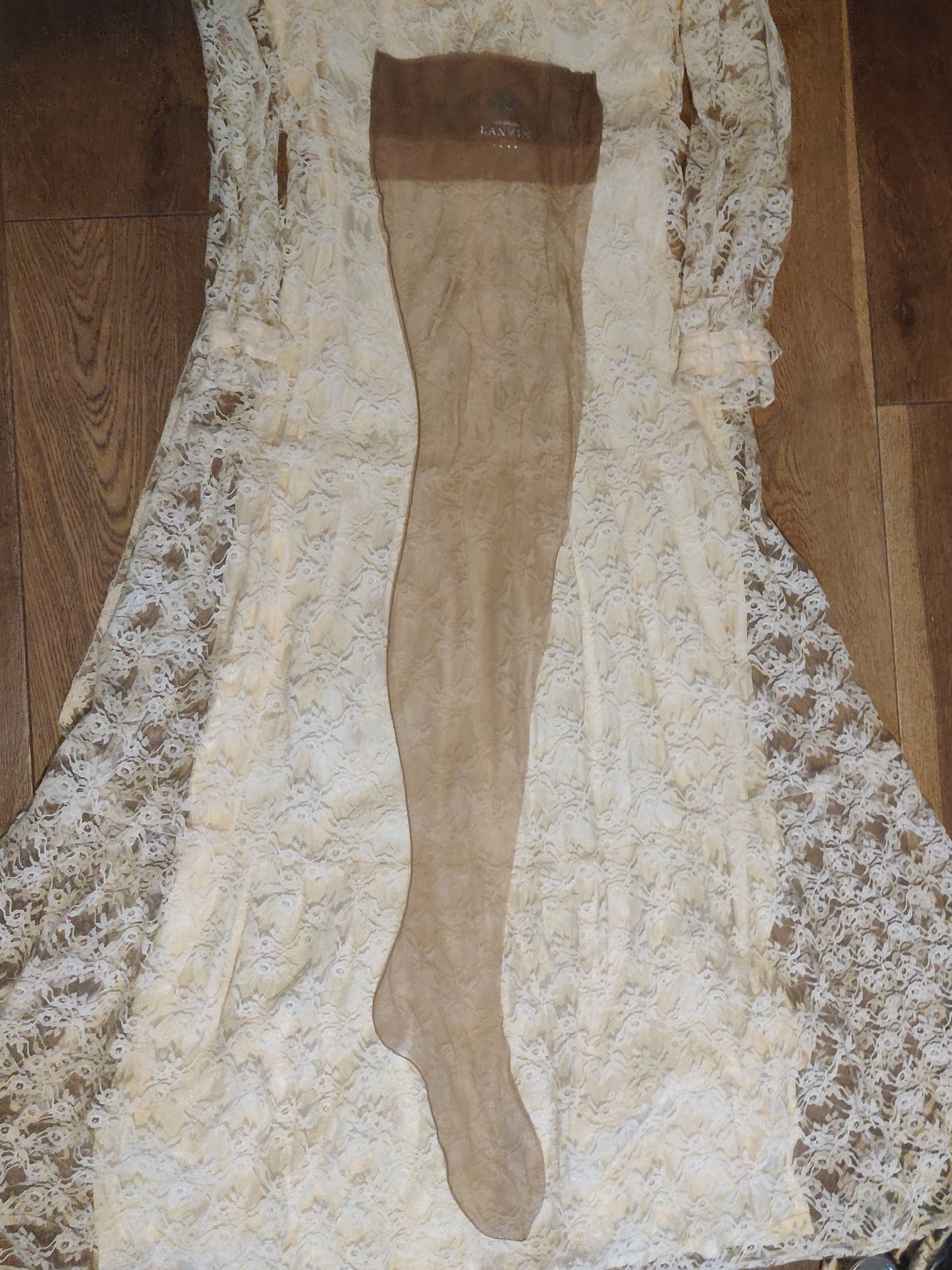 1950s Deadstock Lanvin Castillo Stockings with René Gruau Artwork Packaging