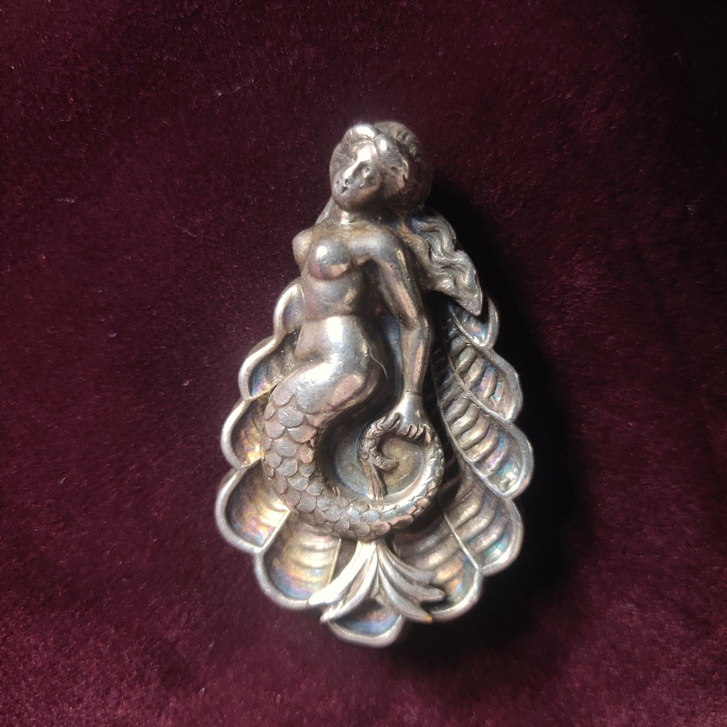 Art Nouveau Mermaid Brooch / Pendant