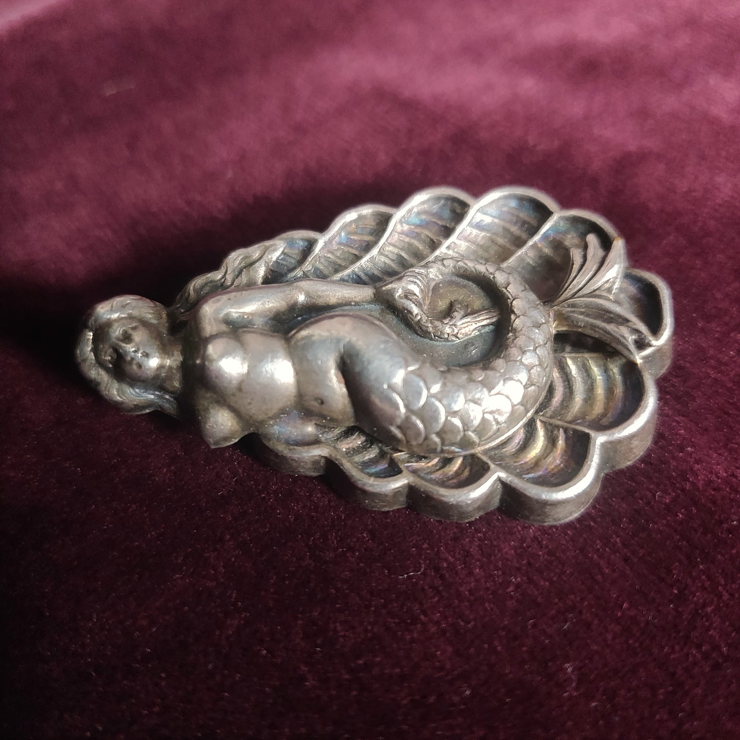 Art Nouveau Mermaid Brooch / Pendant