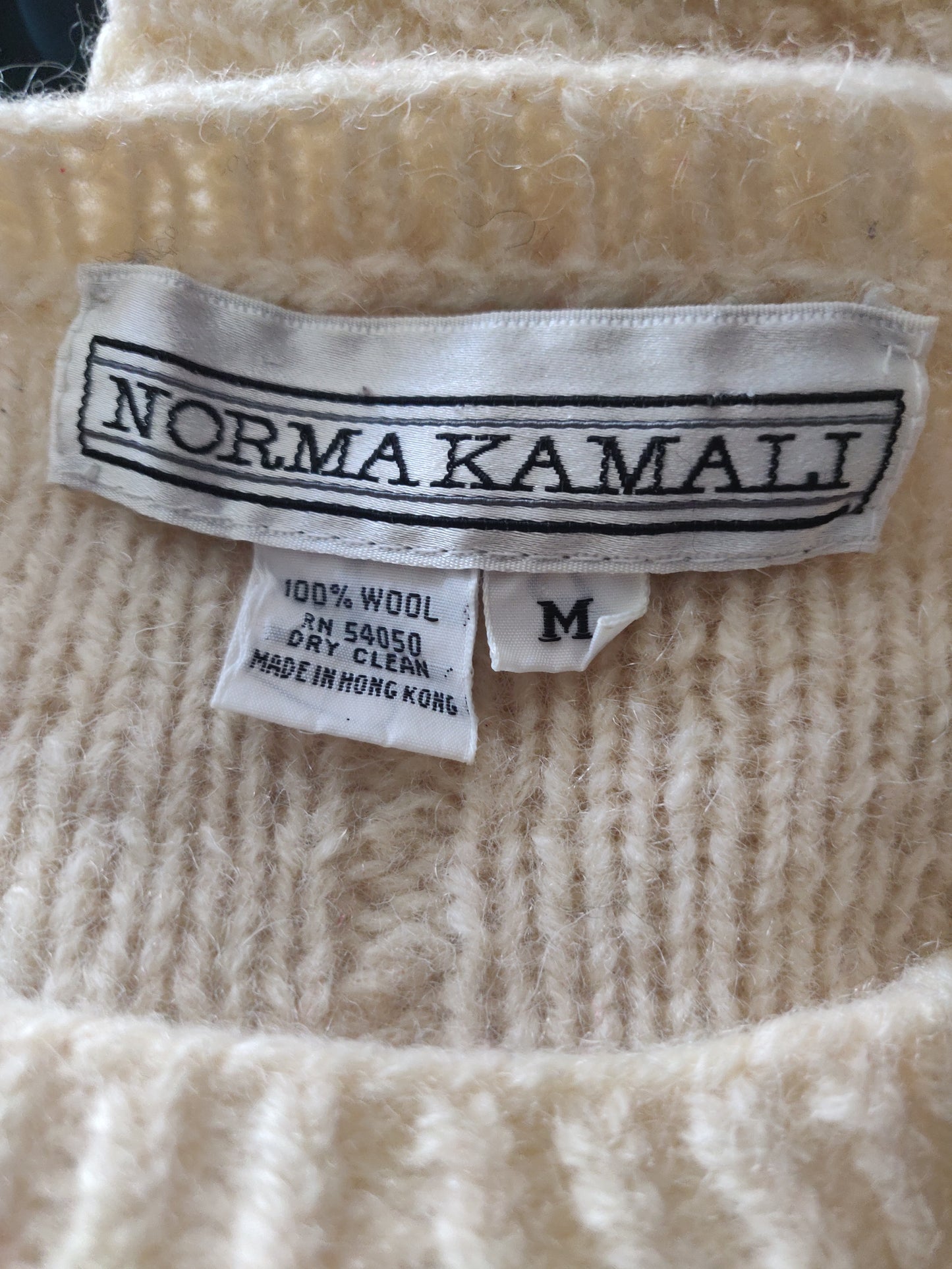 1980s Norma Kamali Folk Dolls Popcorn Sweater