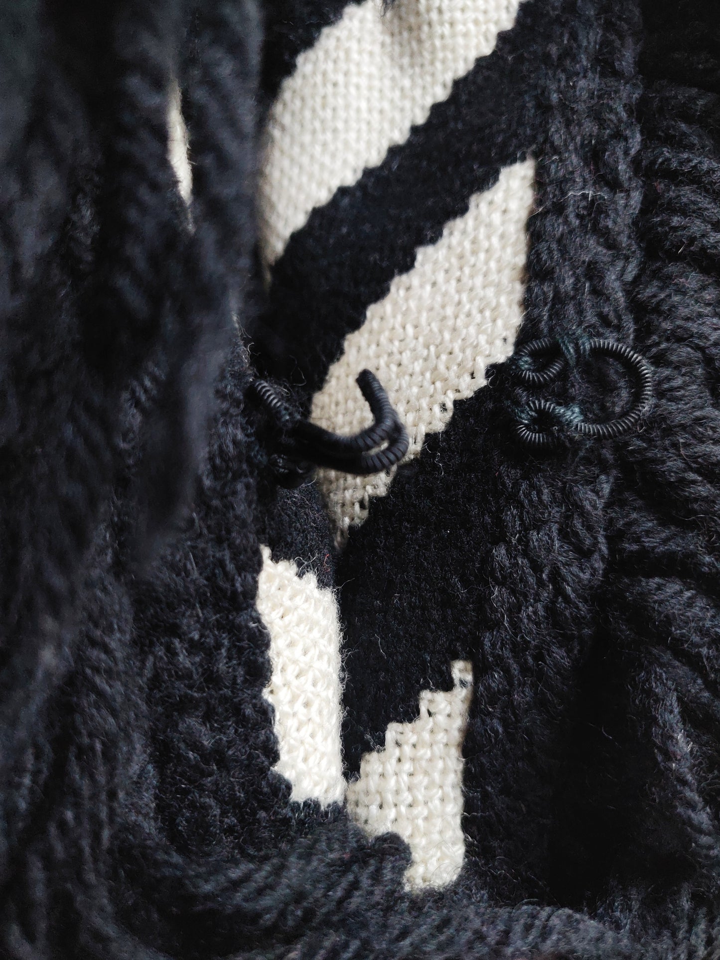 1960s Lilli Ann Chevron Fringe Coat