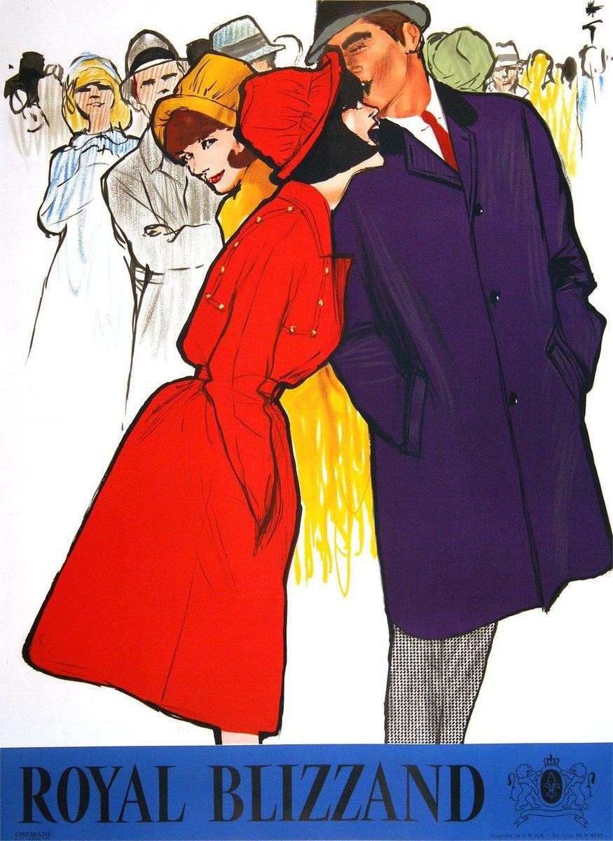 1970s Blizzand Mini Trench Gabardine Rain Coat