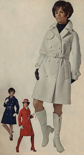 1970s Blizzand Mini Trench Gabardine Rain Coat
