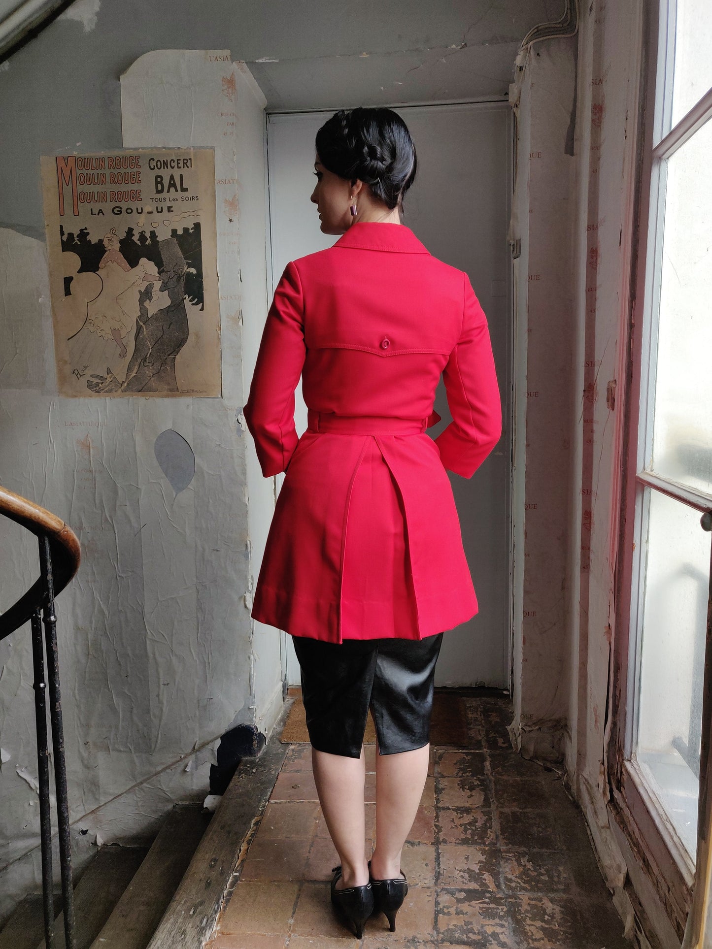 1970s Blizzand Mini Trench Gabardine Rain Coat