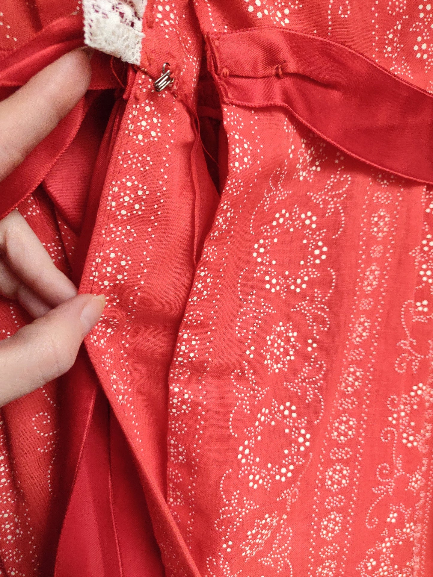 60s / 70s Baby Doll Maxi Dress