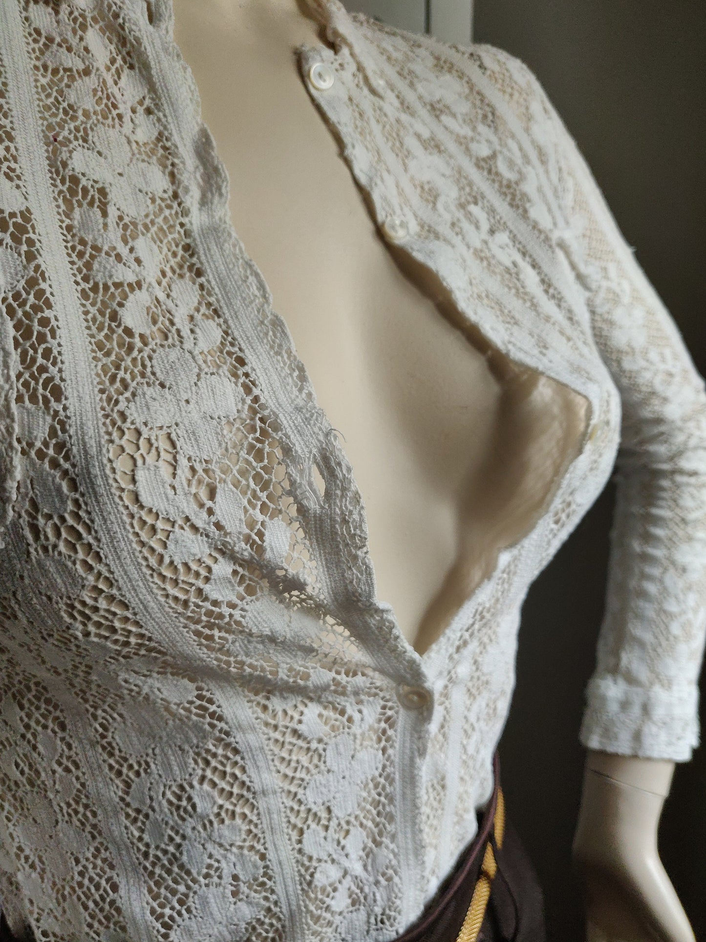 Rare 1960s Jean Cacharel Lace Blouse