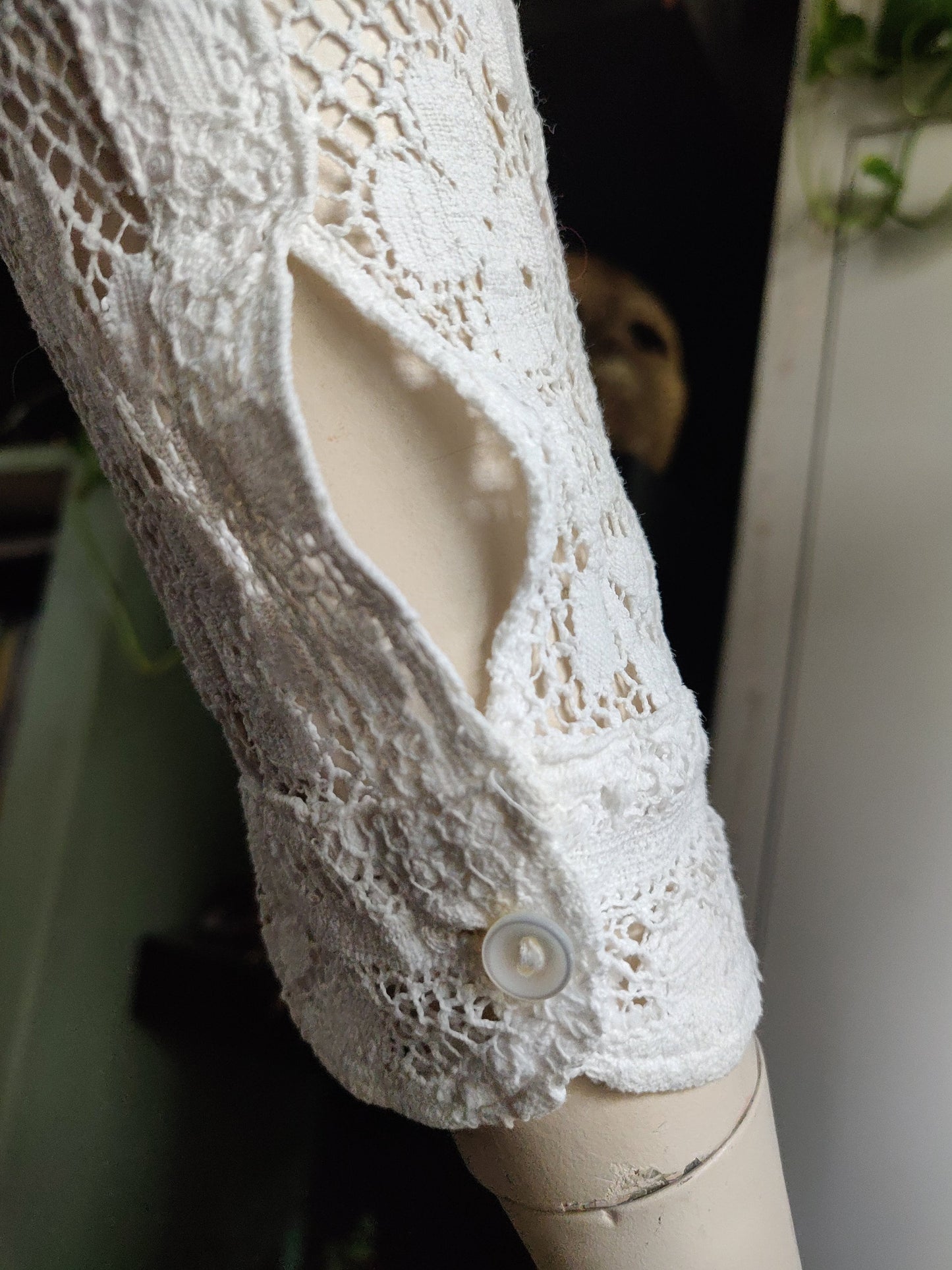 Rare 1960s Jean Cacharel Lace Blouse