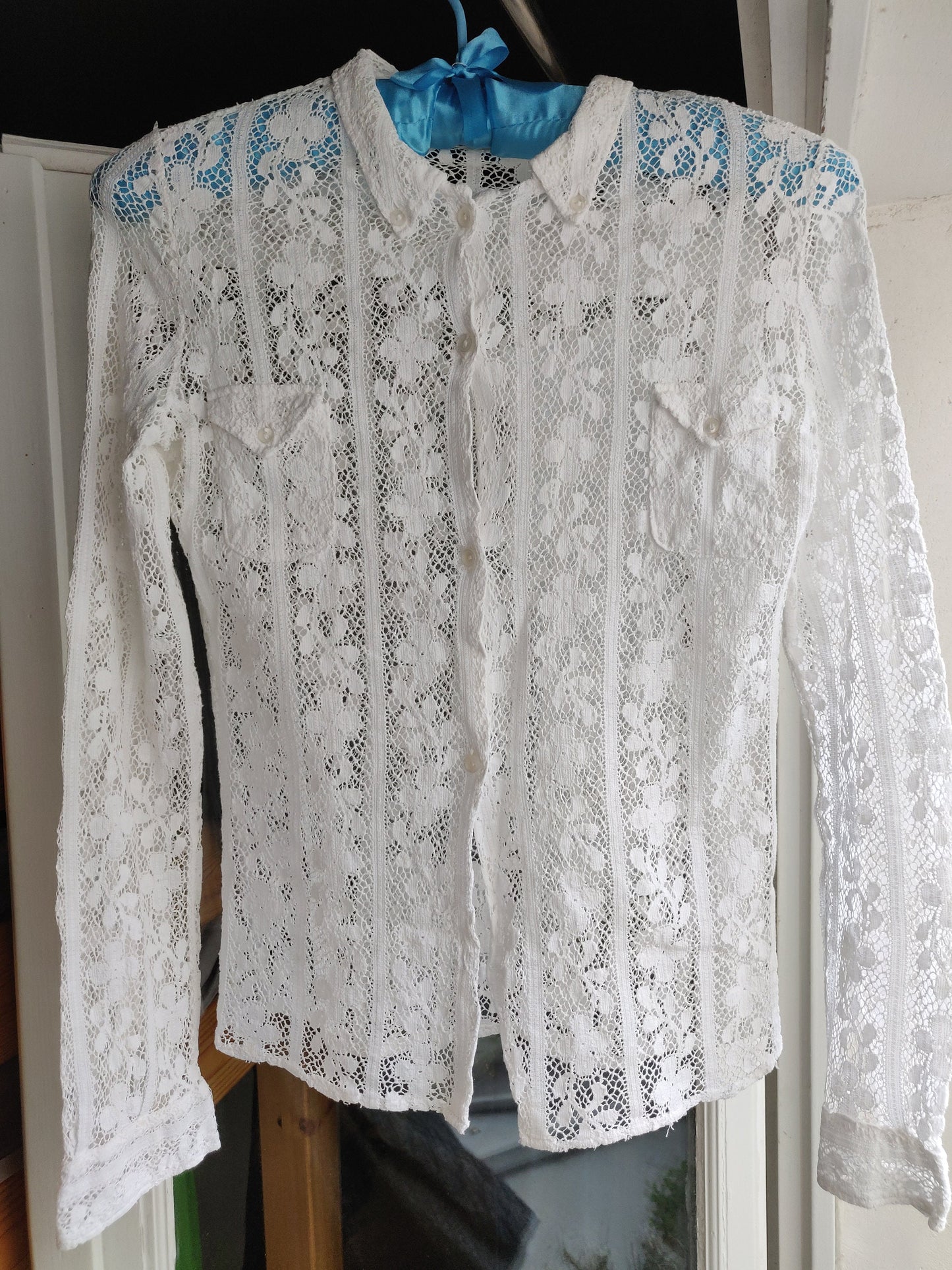Rare 1960s Jean Cacharel Lace Blouse